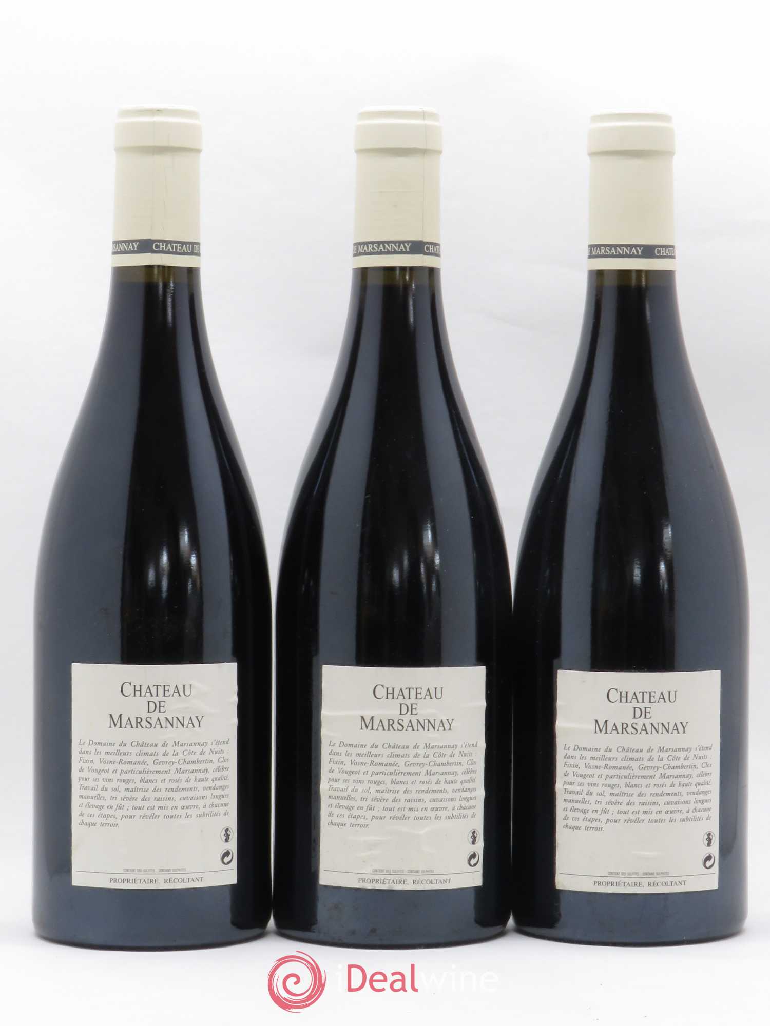 Chambertin Grand Cru Château de Marsannay 2006 - Lot de 3 bouteilles - 1