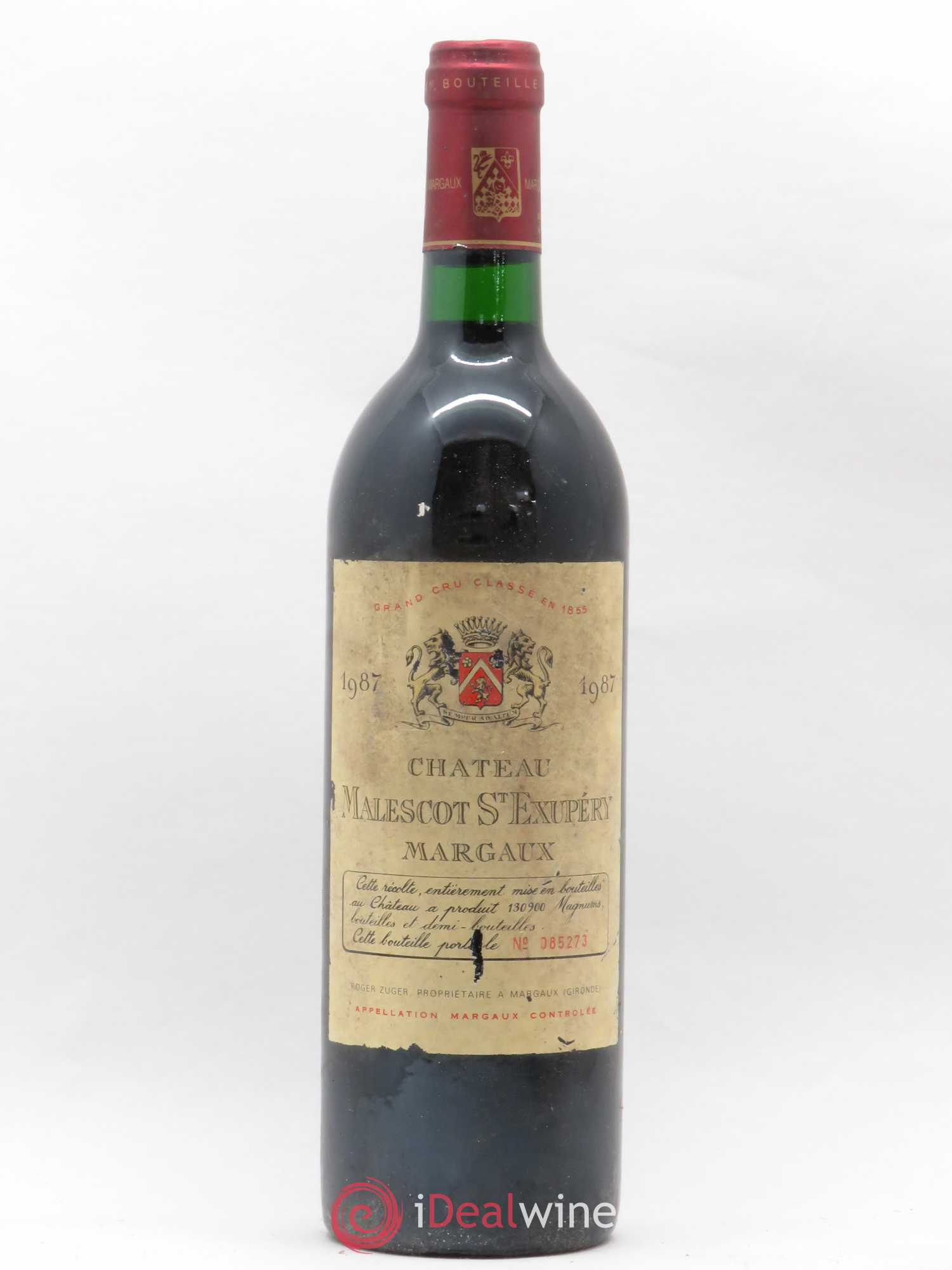 Château Malescot Saint-Exupéry 3ème Grand Cru Classé 1987 - Lot de 1 bouteille - 0