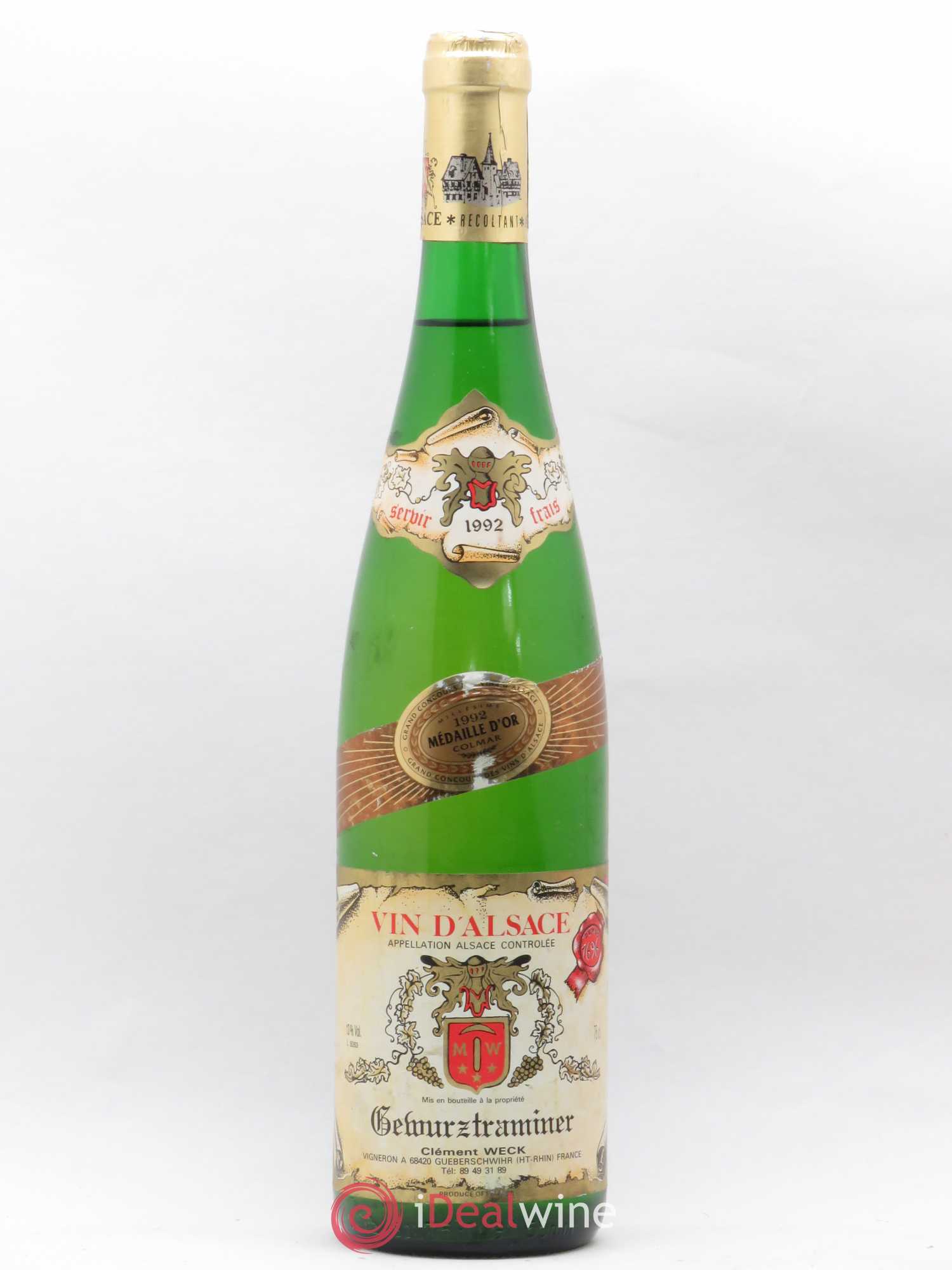 Gewurztraminer Weck (sans prix de réserve) 1992 - Posten von 1 Flasche - 0