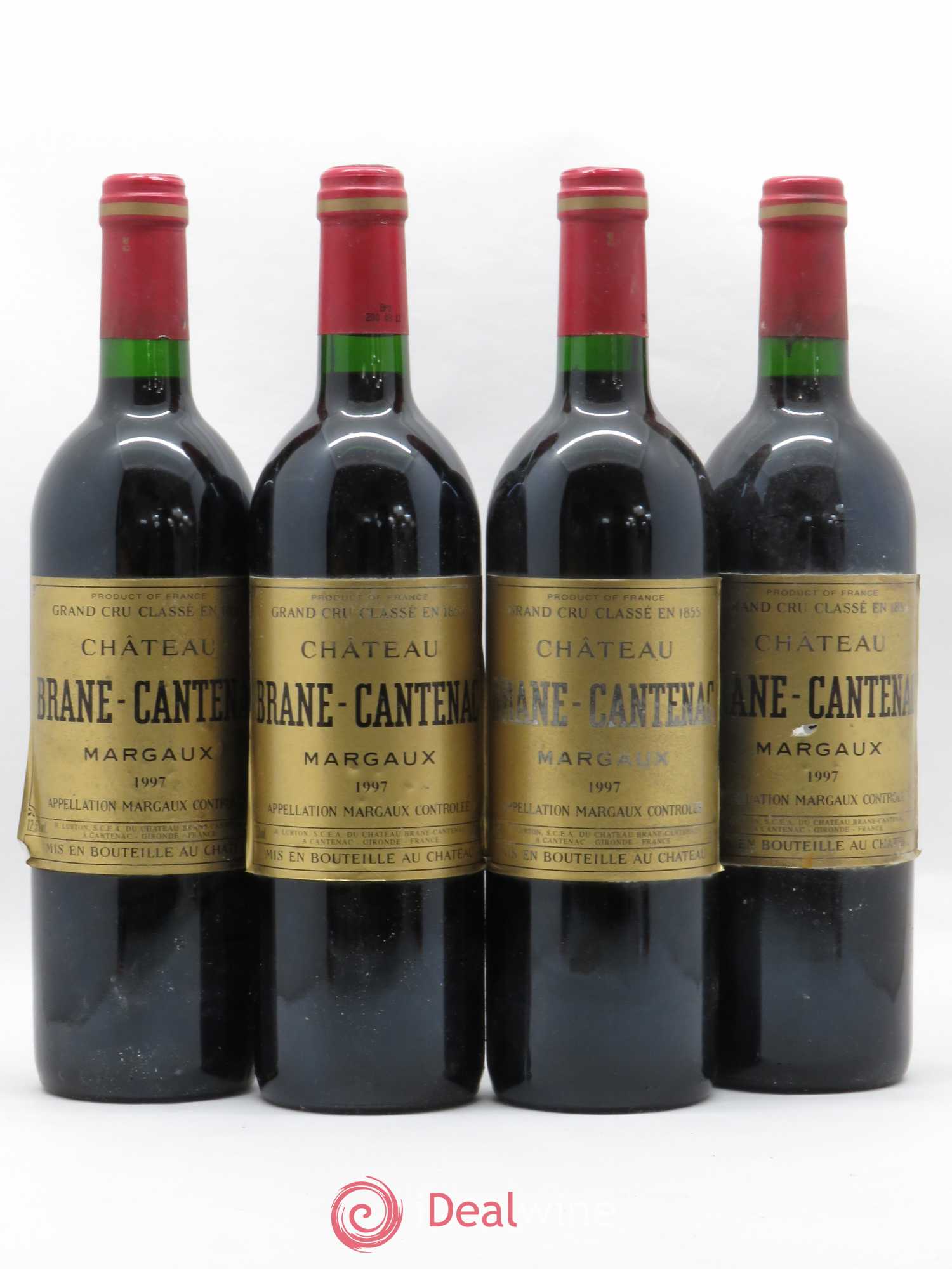 Château Brane Cantenac 2ème Grand Cru Classé 1997 - Lot de 4 bouteilles - 0