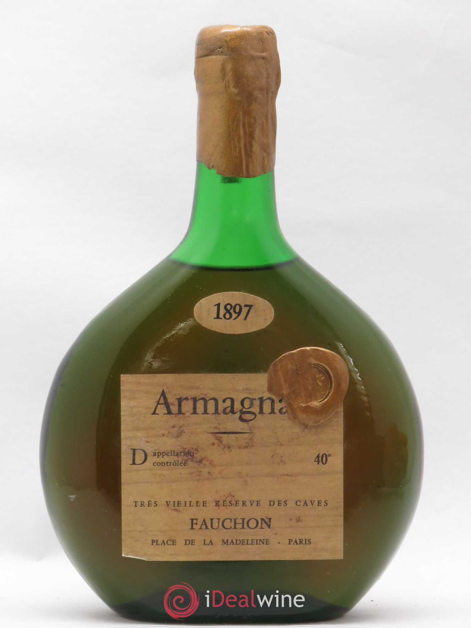 Armagnac Très Vieilles Réserve des Caves Fauchon 1897 - Lot de 1 bouteille - 0