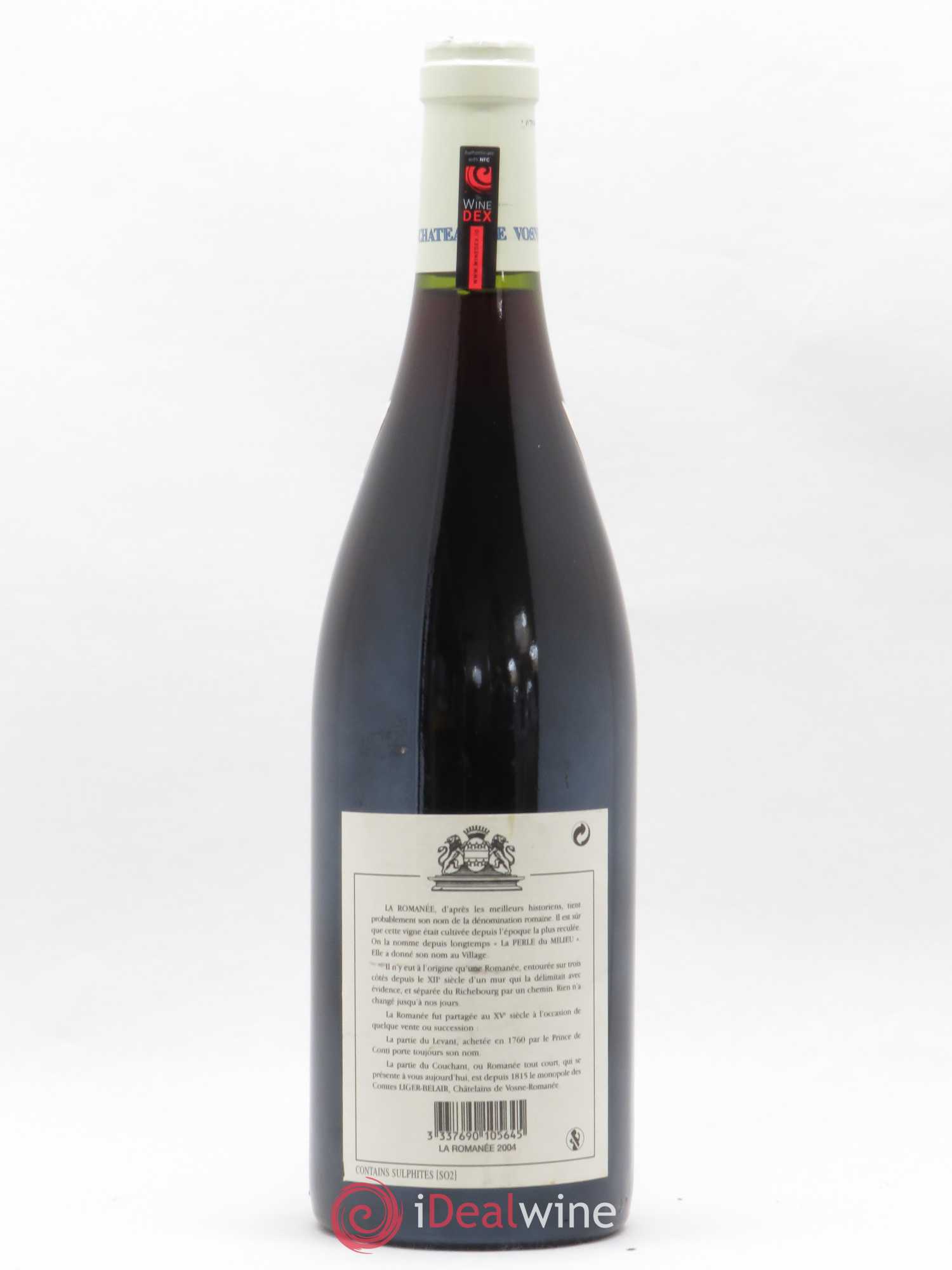 La Romanée Grand Cru Comte Liger-Belair (Domaine du) Bouchard 2004 - Lot de 1 bouteille - 1