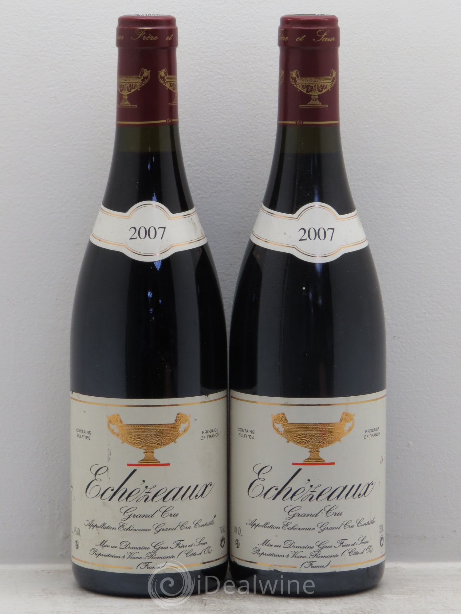 Echezeaux Grand Cru Gros Frère & Soeur 2007 - Lot de 2 bouteilles - 0