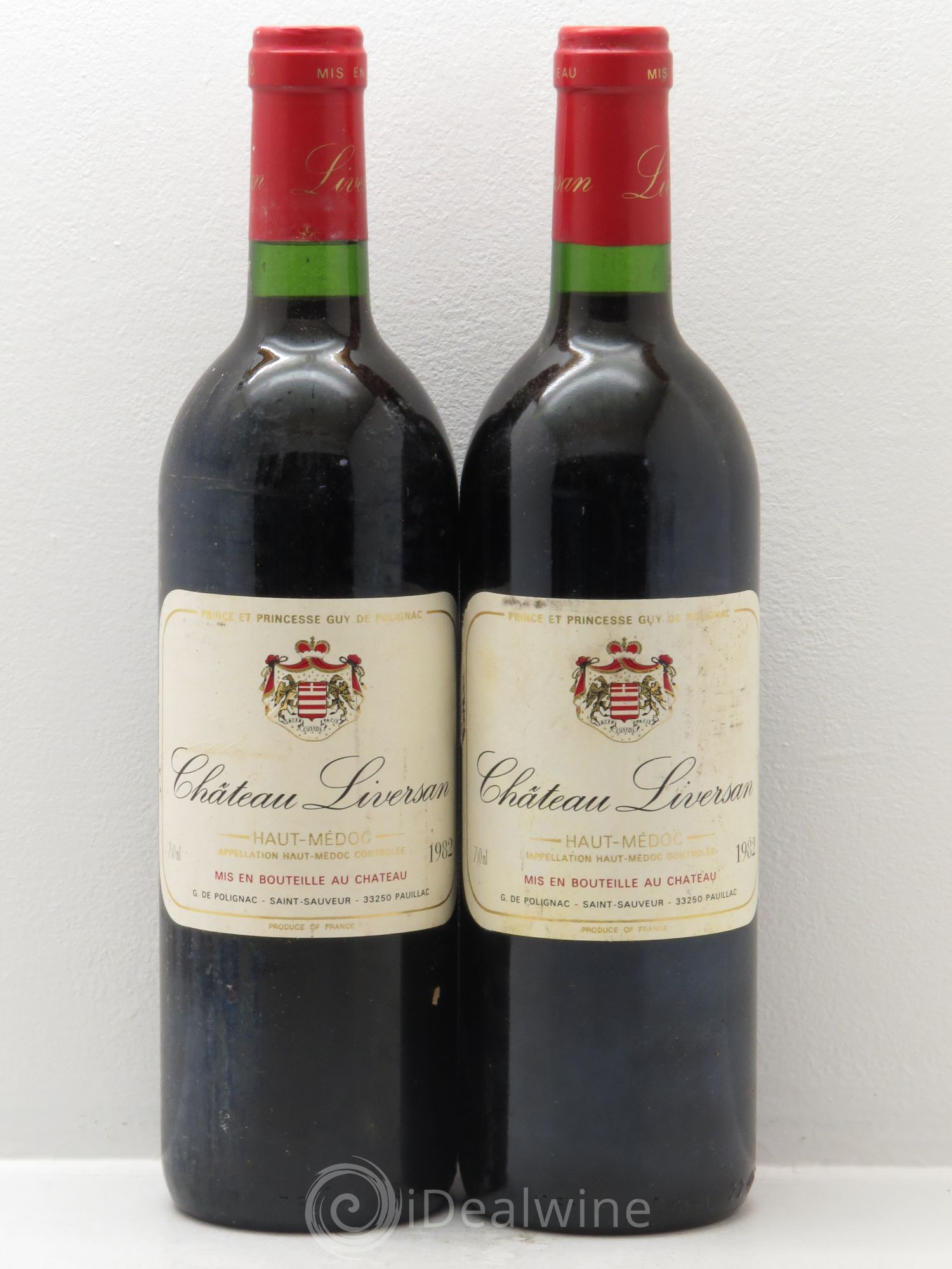 Château Liversan Cru Bourgeois 1982 - Lot de 2 bouteilles - 0