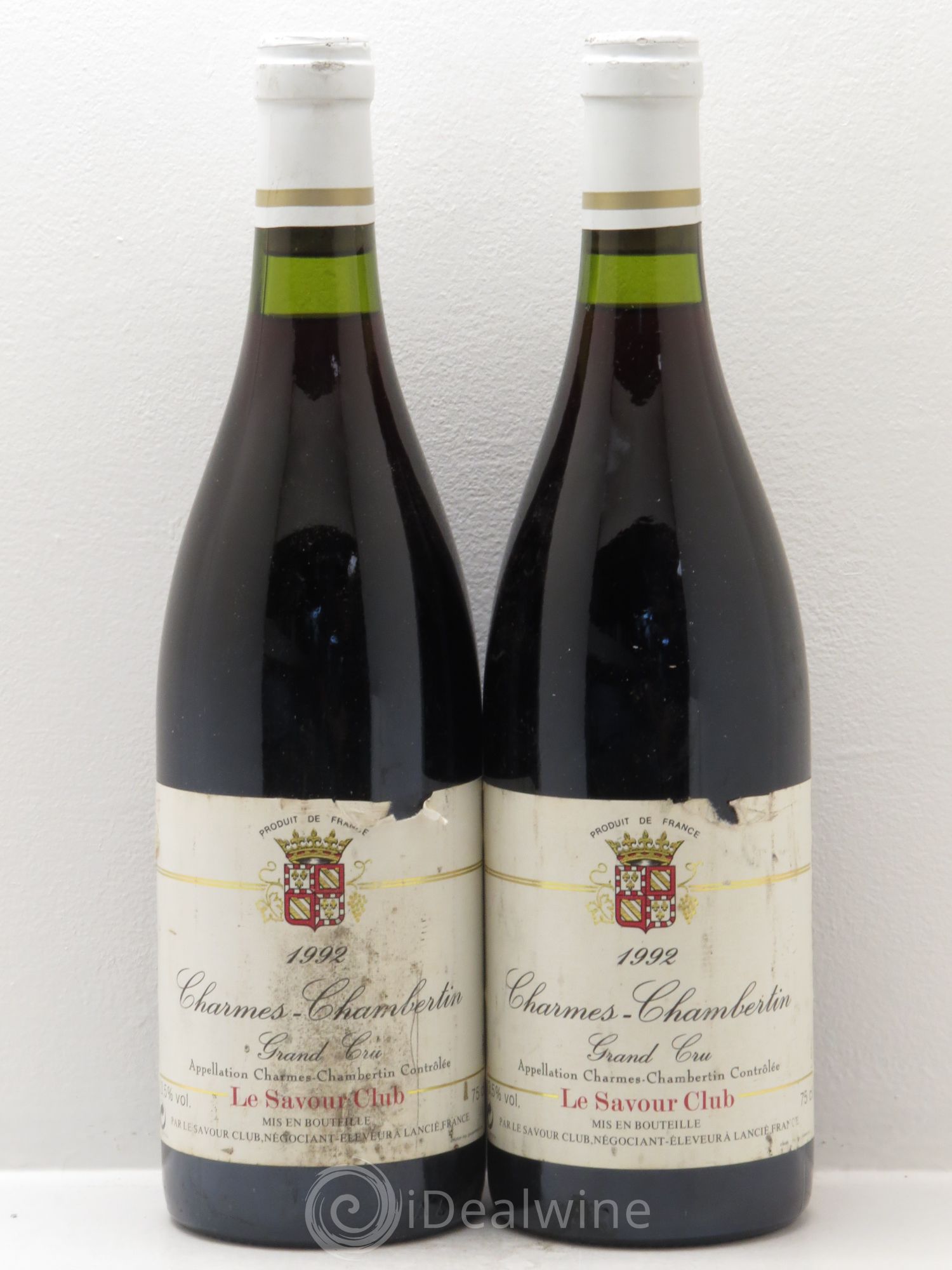 Charmes-Chambertin Grand Cru Savour Club 1992 - Lot de 2 bouteilles - 0