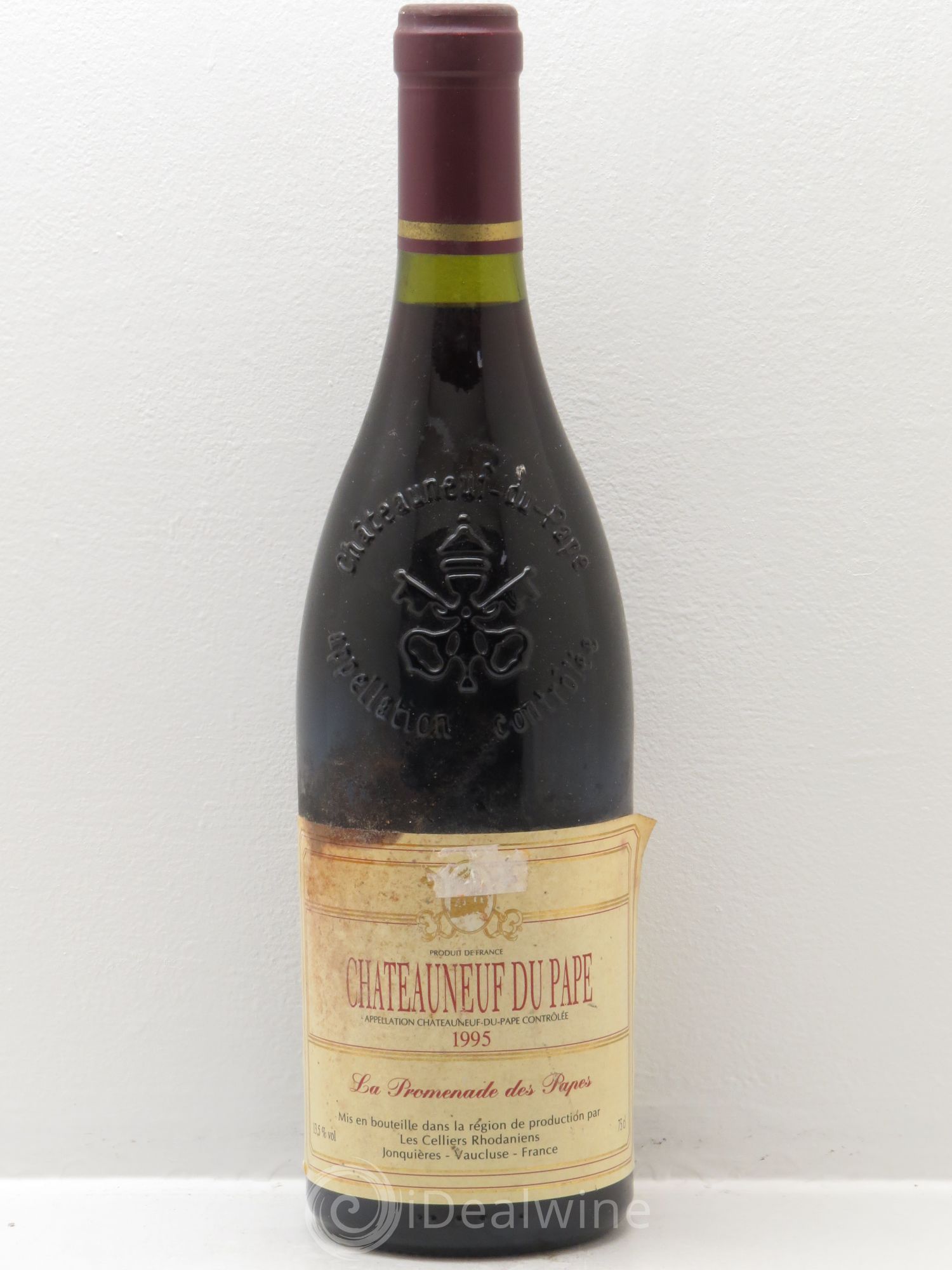Châteauneuf-du-Pape La Promenade des Papes Les Celliers Rhodaniens 1995 - Posten von 1 Flasche - 0