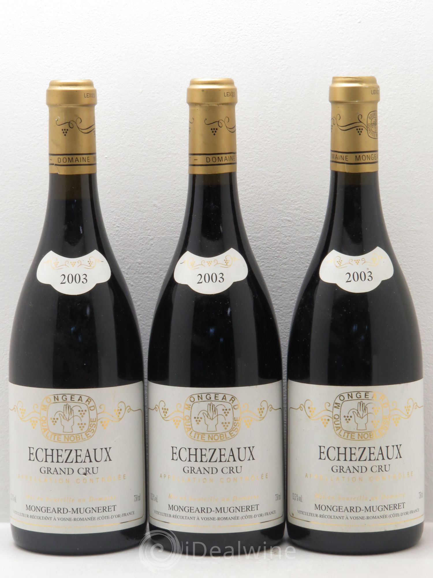 Echezeaux Grand Cru Mongeard-Mugneret (Domaine) 2003 - Lot de 3 bouteilles - 0