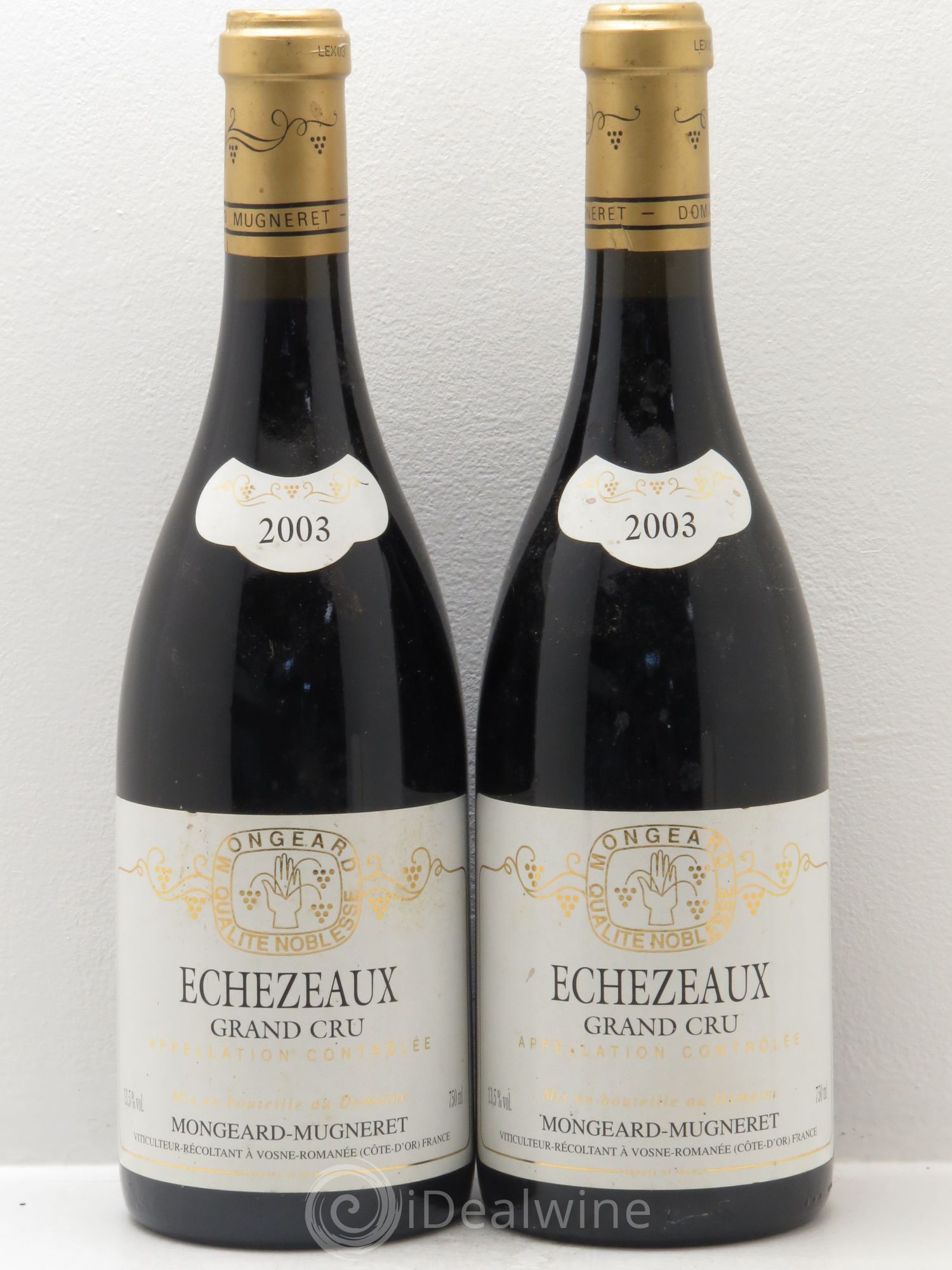 Echezeaux Grand Cru Mongeard-Mugneret (Domaine) 2003 - Lot de 2 bouteilles - 0