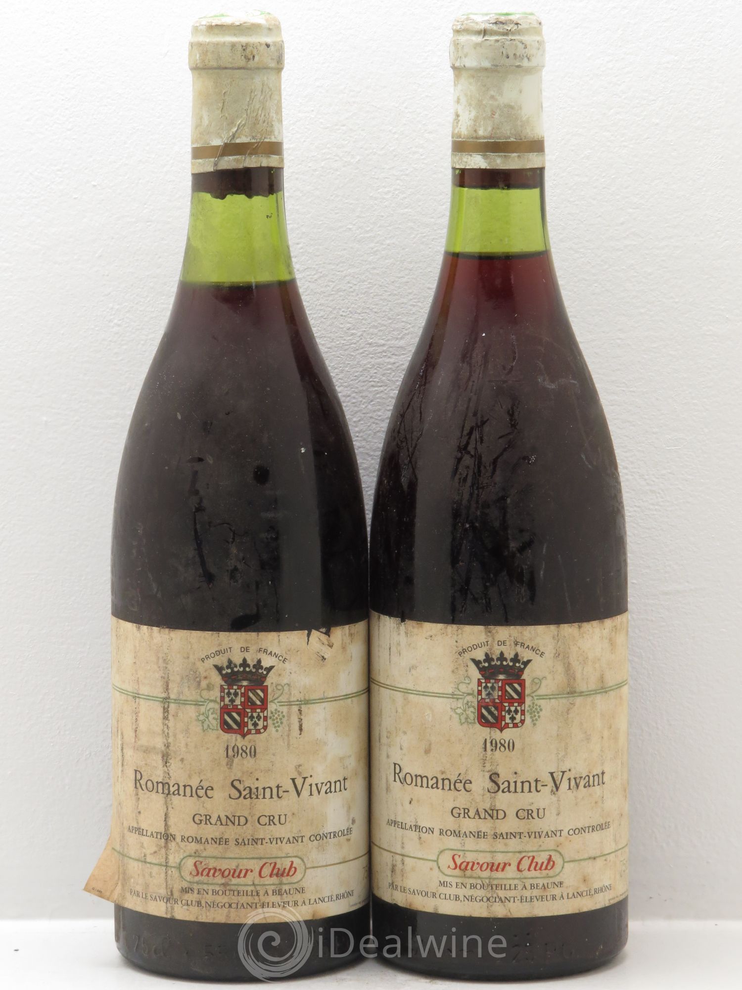 Romanée-Saint-Vivant Grand Cru Savour Club 1980 - Lot de 2 bouteilles - 0