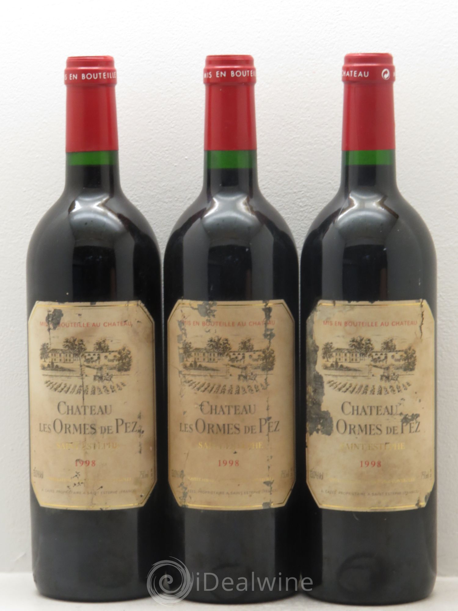 Château les Ormes de Pez 1998 - Lot de 3 bouteilles - 0