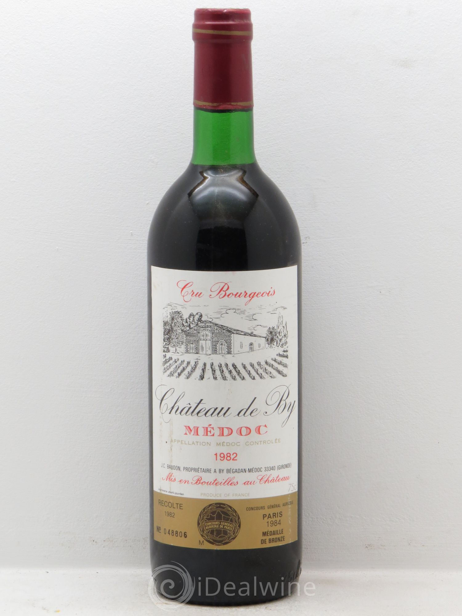 Médoc Château de By 1982 - Lot de 1 bouteille - 0