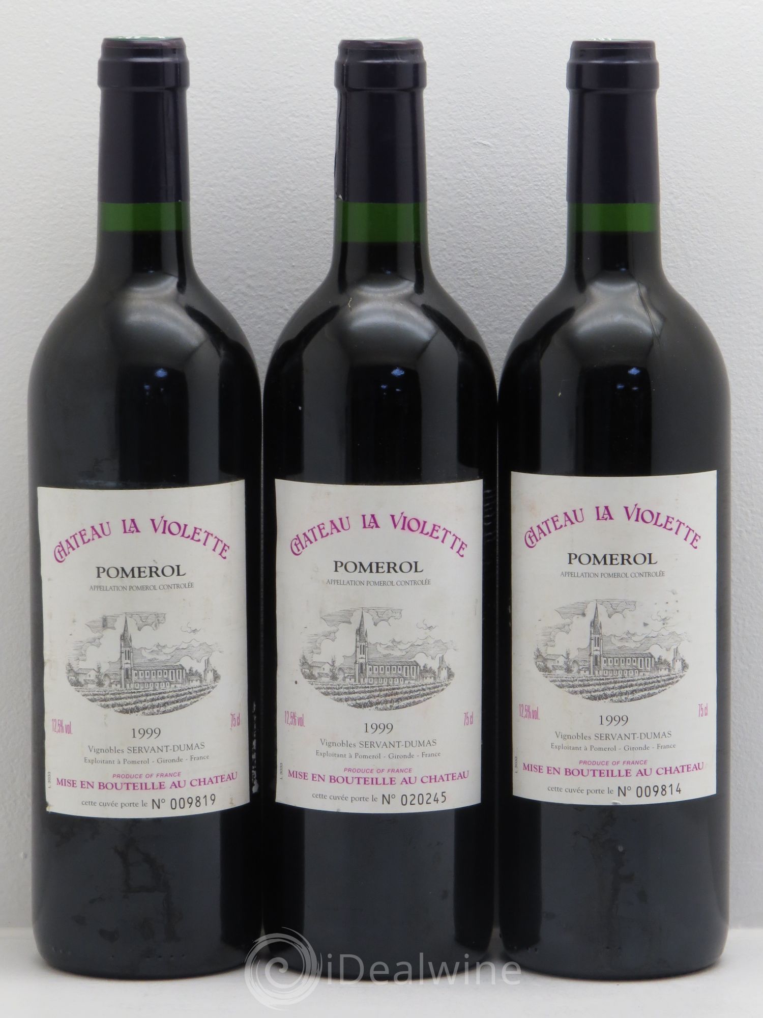 Château la Violette 1999 - Lot de 3 bouteilles - 0