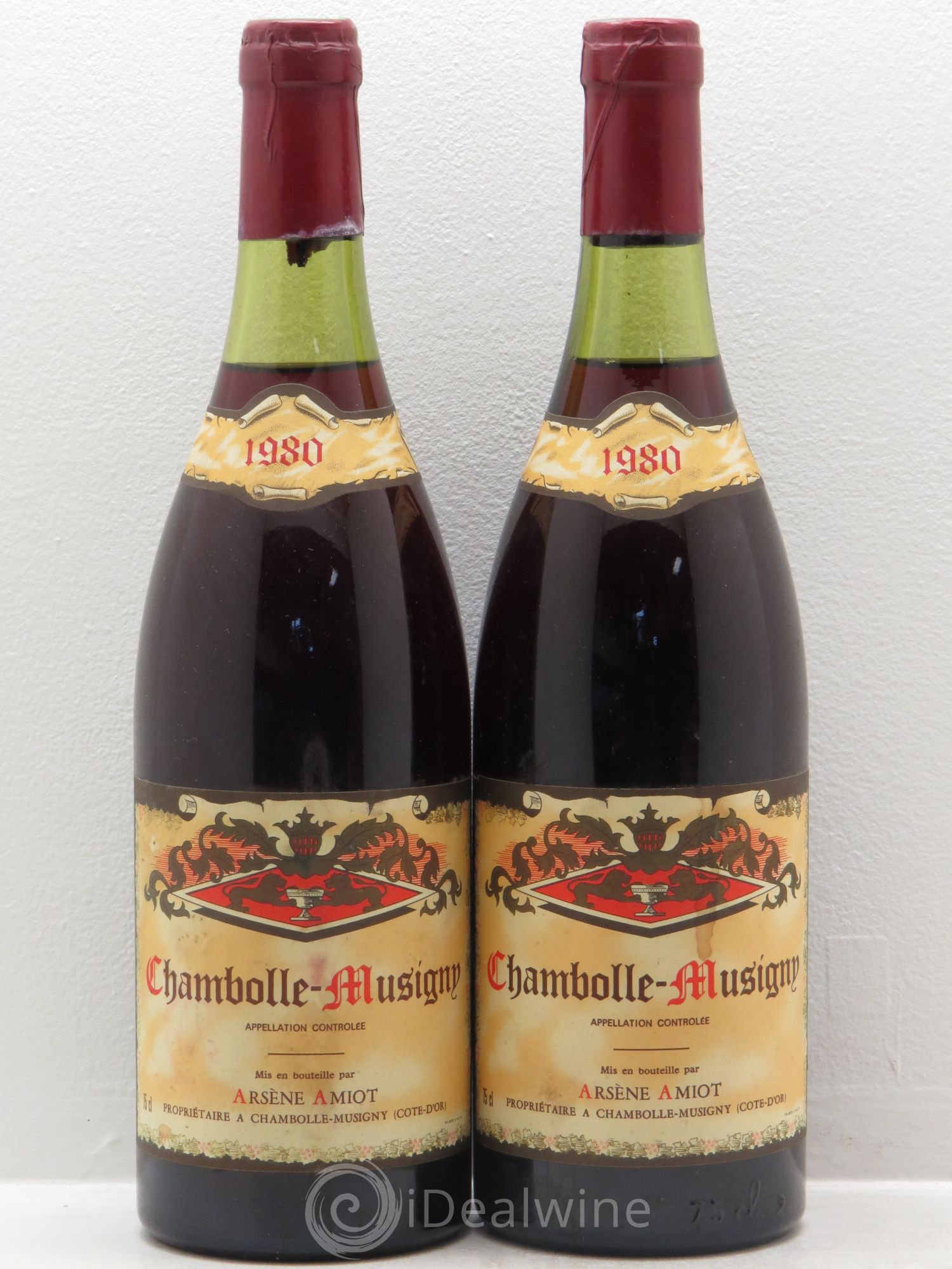 Chambolle-Musigny Domaine Arsène Amiot 1980 - Posten von 2 Flaschen - 0