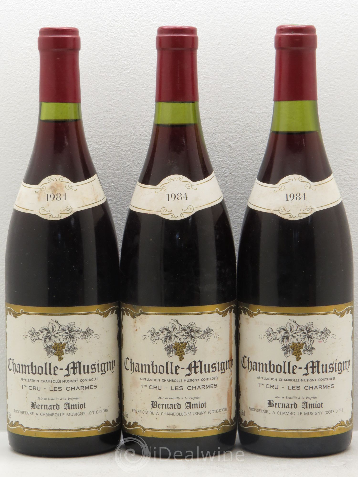 Chambolle-Musigny 1er Cru Domaine Bernard Amiot 1984 - Posten von 3 Flaschen - 0