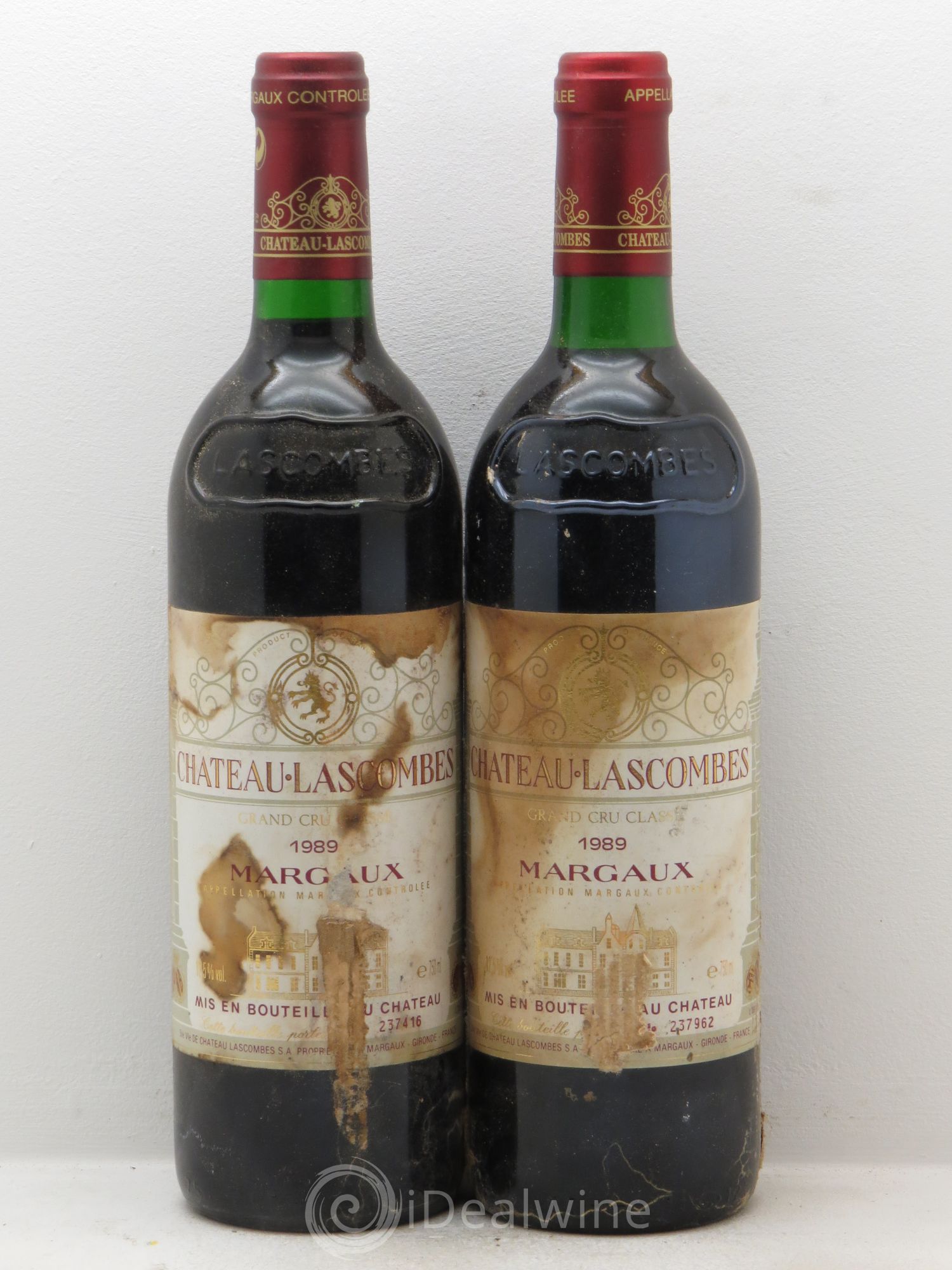 Château Lascombes 2ème Grand Cru Classé 1989 - Lot de 2 bouteilles - 0