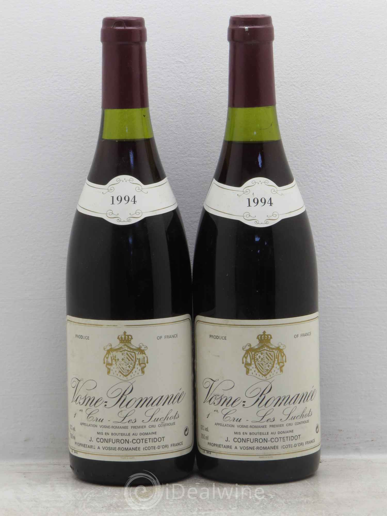 Vosne-Romanée 1er Cru Les Suchots Confuron-Cotetidot 1994 - Lot de 2 bouteilles - 0