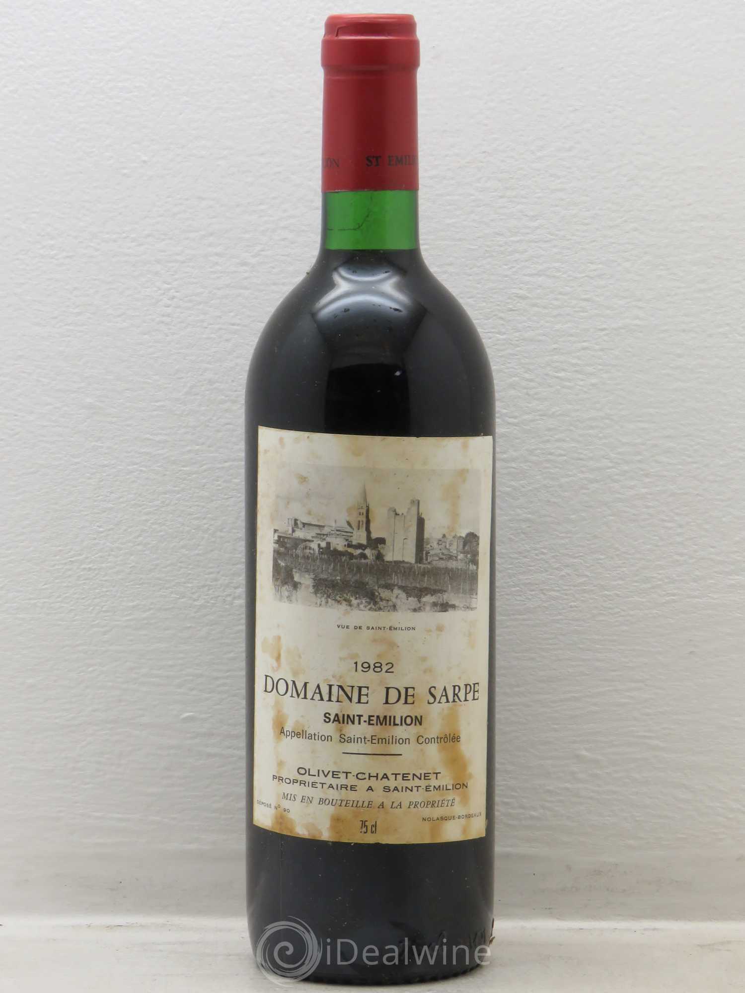Saint-Émilion domaine de Sarpe 1982 - Posten von 6 Flaschen - 0