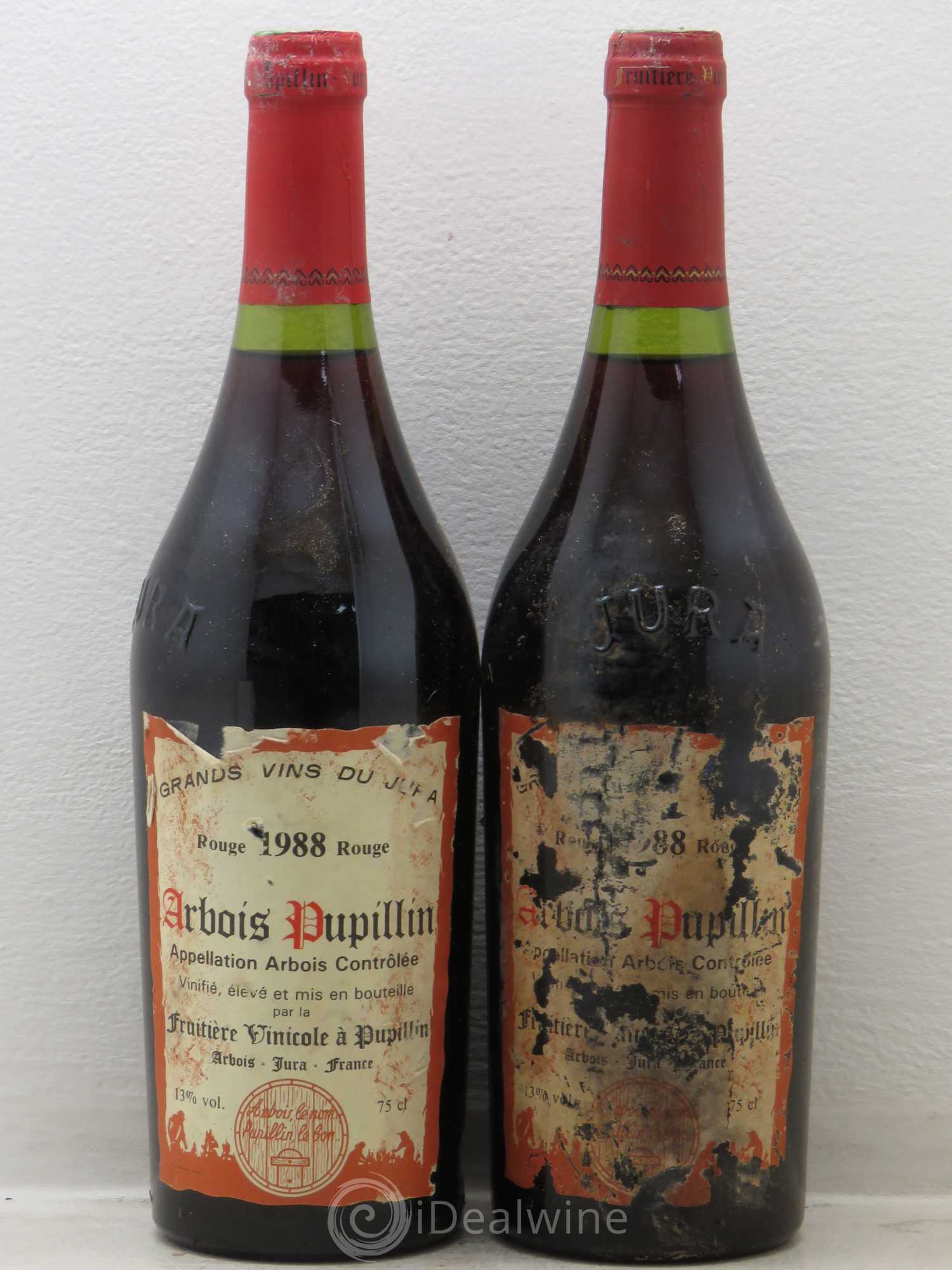 Arbois Pupillin Fruitière vinicole 1988 - Posten von 2 Flaschen - 0
