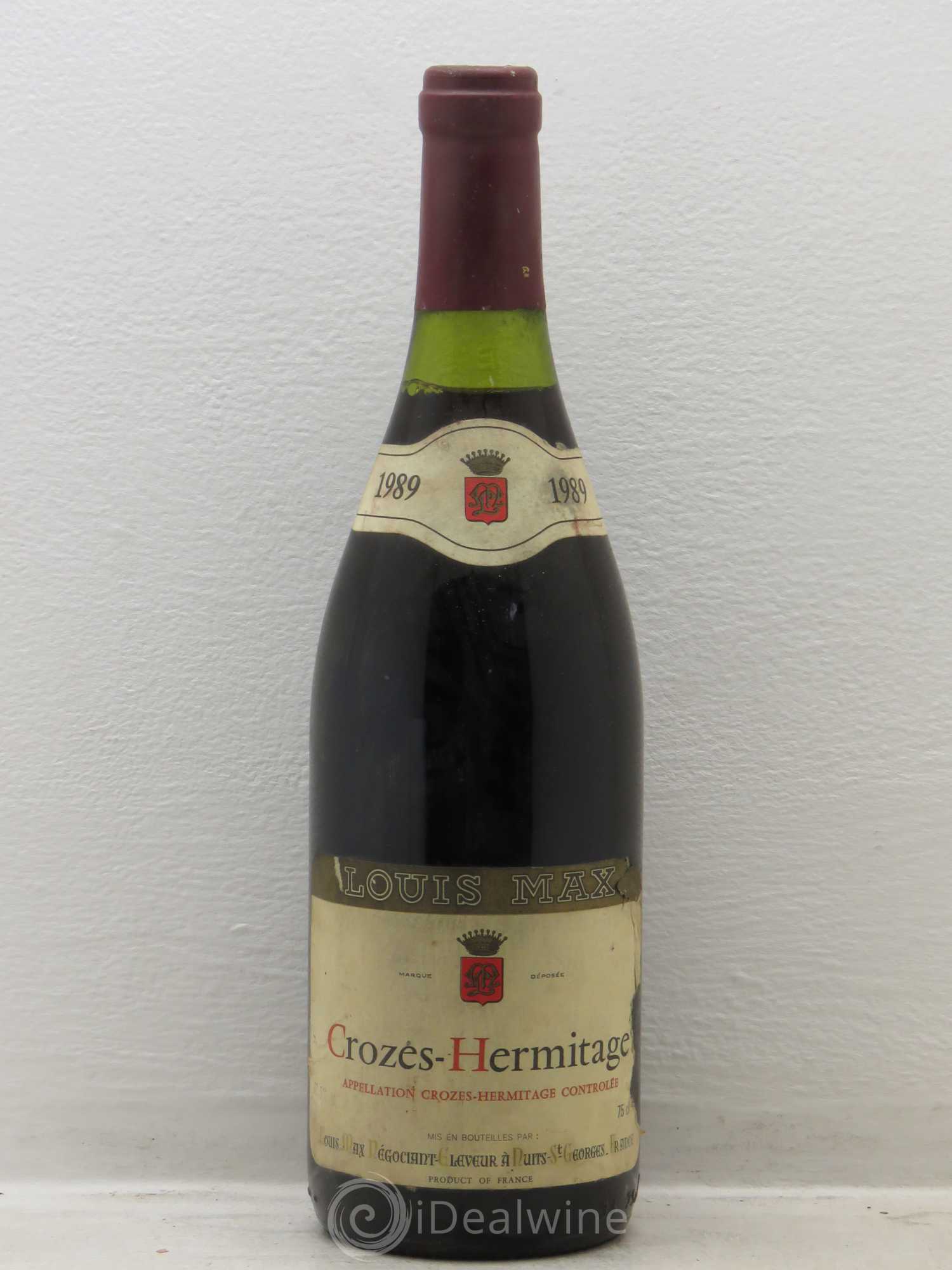 Crozes-Hermitage Louis Max 1989 - Lot de 1 bouteille - 0