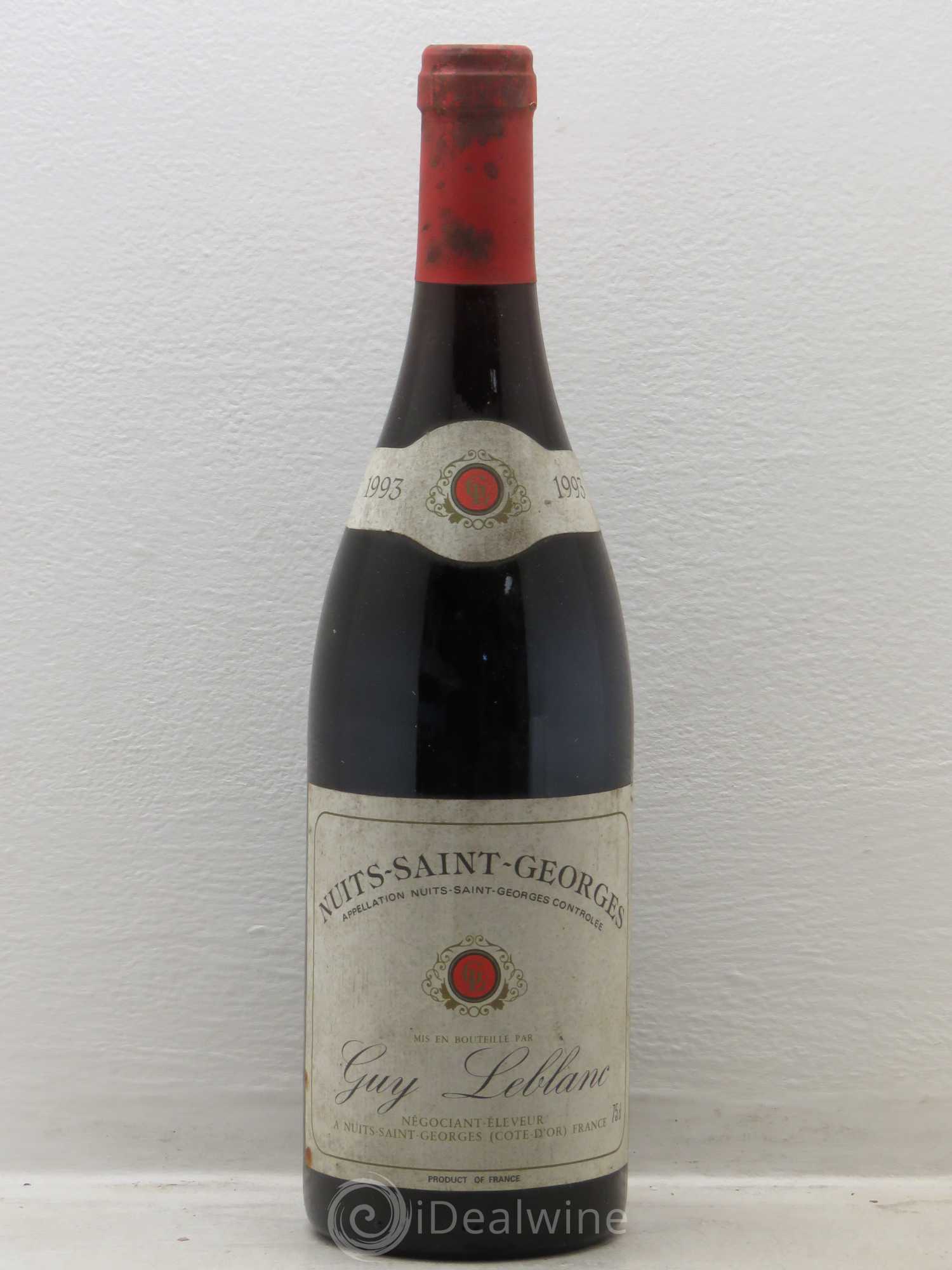 Nuits-Saint-Georges domaine Guy Leblanc 1993 - Posten von 1 Flasche - 0