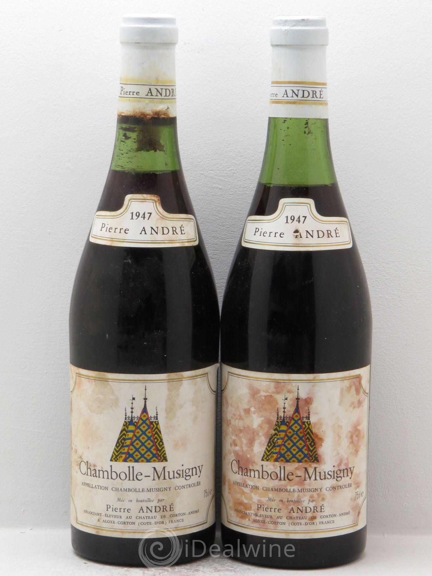 Chambolle-Musigny Pierre André 1947 - Lot de 2 bouteilles - 0