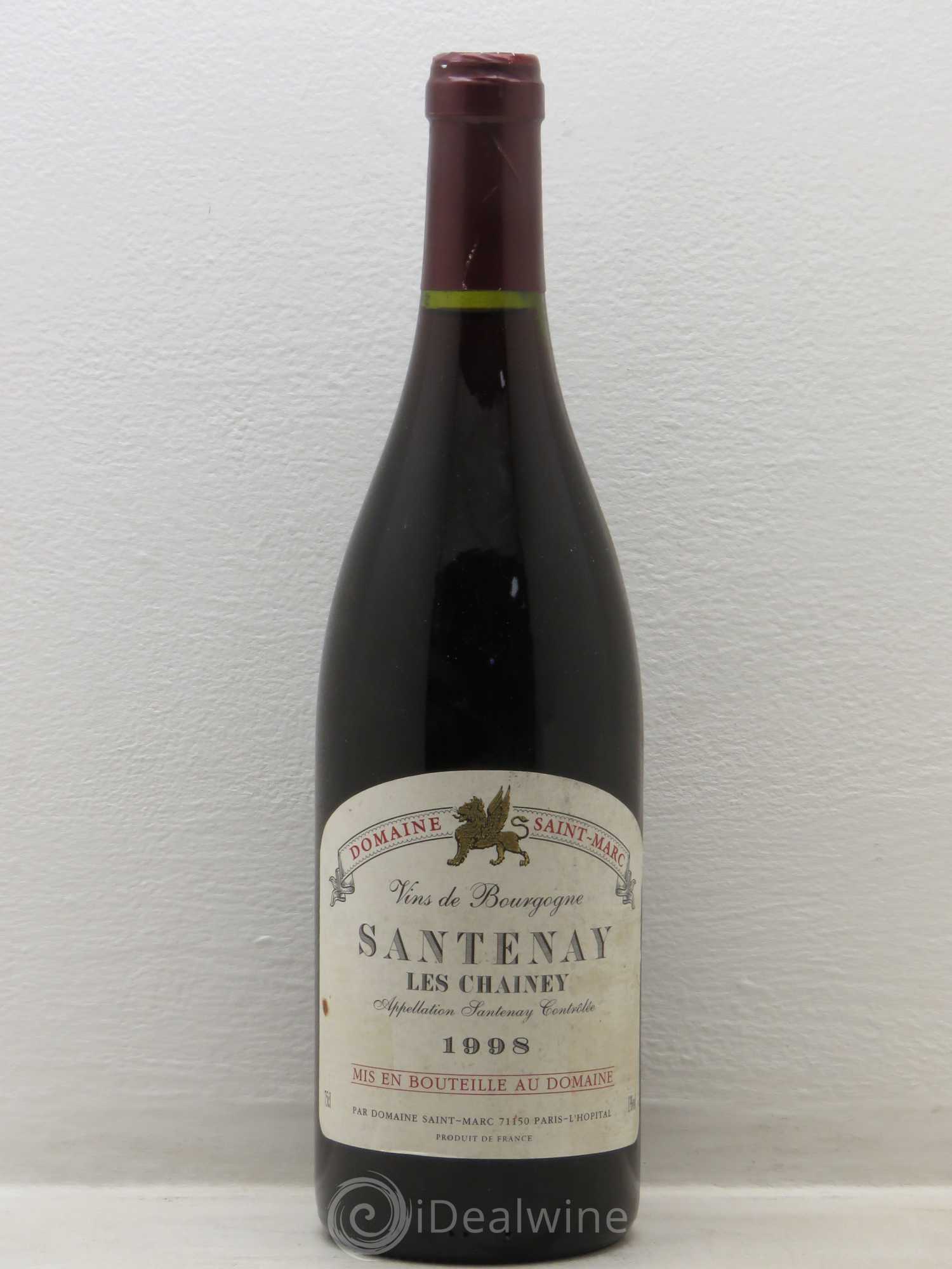 Santenay Les Chalney Domaine Saint Marc (sans prix de réserve) 1998 - Posten von 1 Flasche - 0
