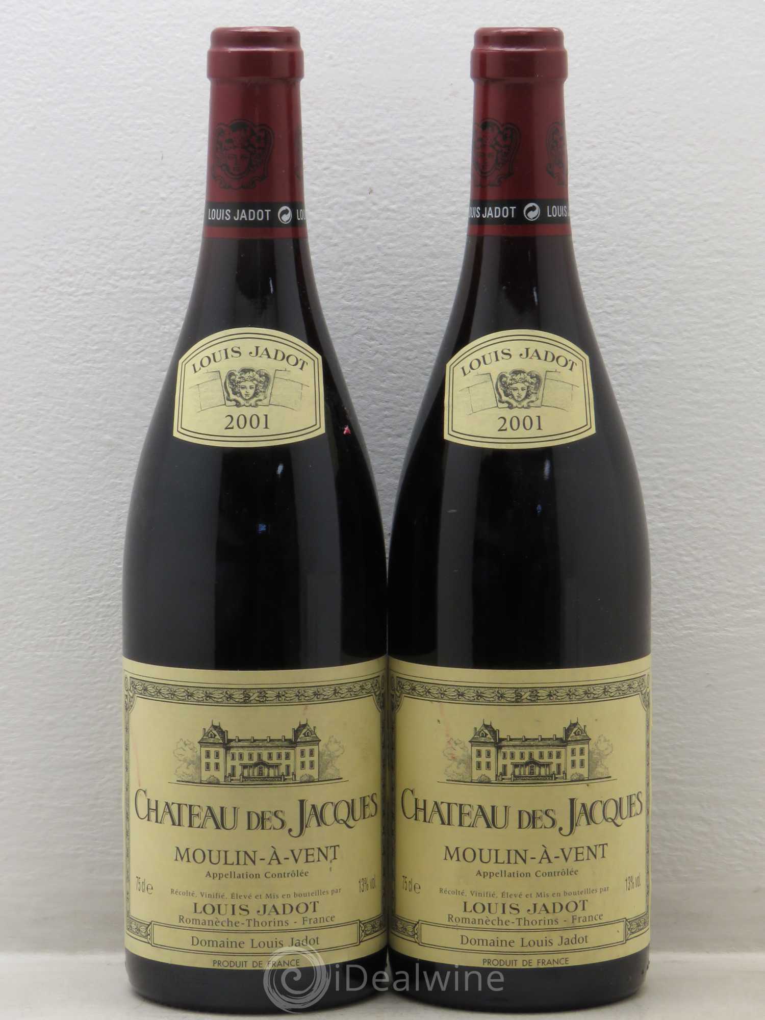 Moulin-à-Vent Château des Jacques 2001 - Lot de 2 bouteilles - 0