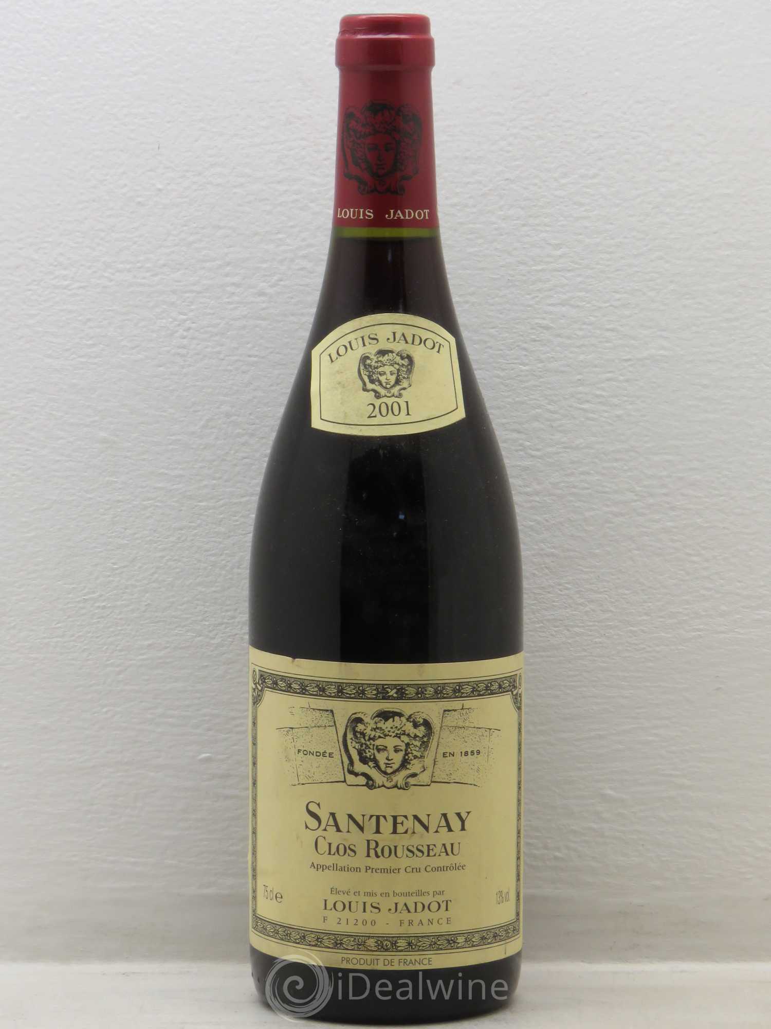 Santenay 1er Cru Clos Rousseau Maison Louis Jadot 2001 - Lot de 1 bouteille - 0