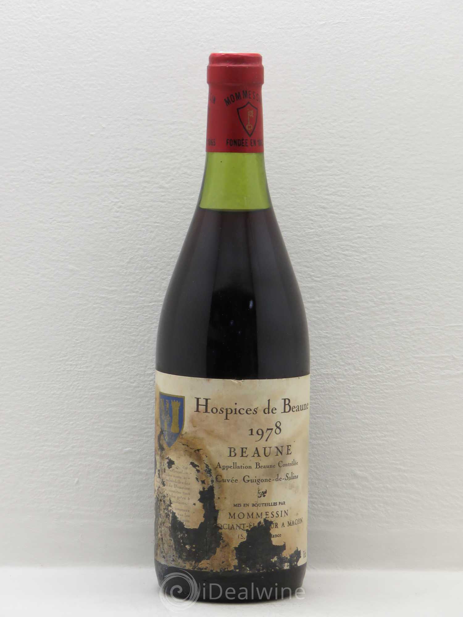 Beaune 1er Cru Hospices de Beaune Cuvée Guigone de Salin - Mise Mommessin 1978 - Posten von 1 Flasche - 0