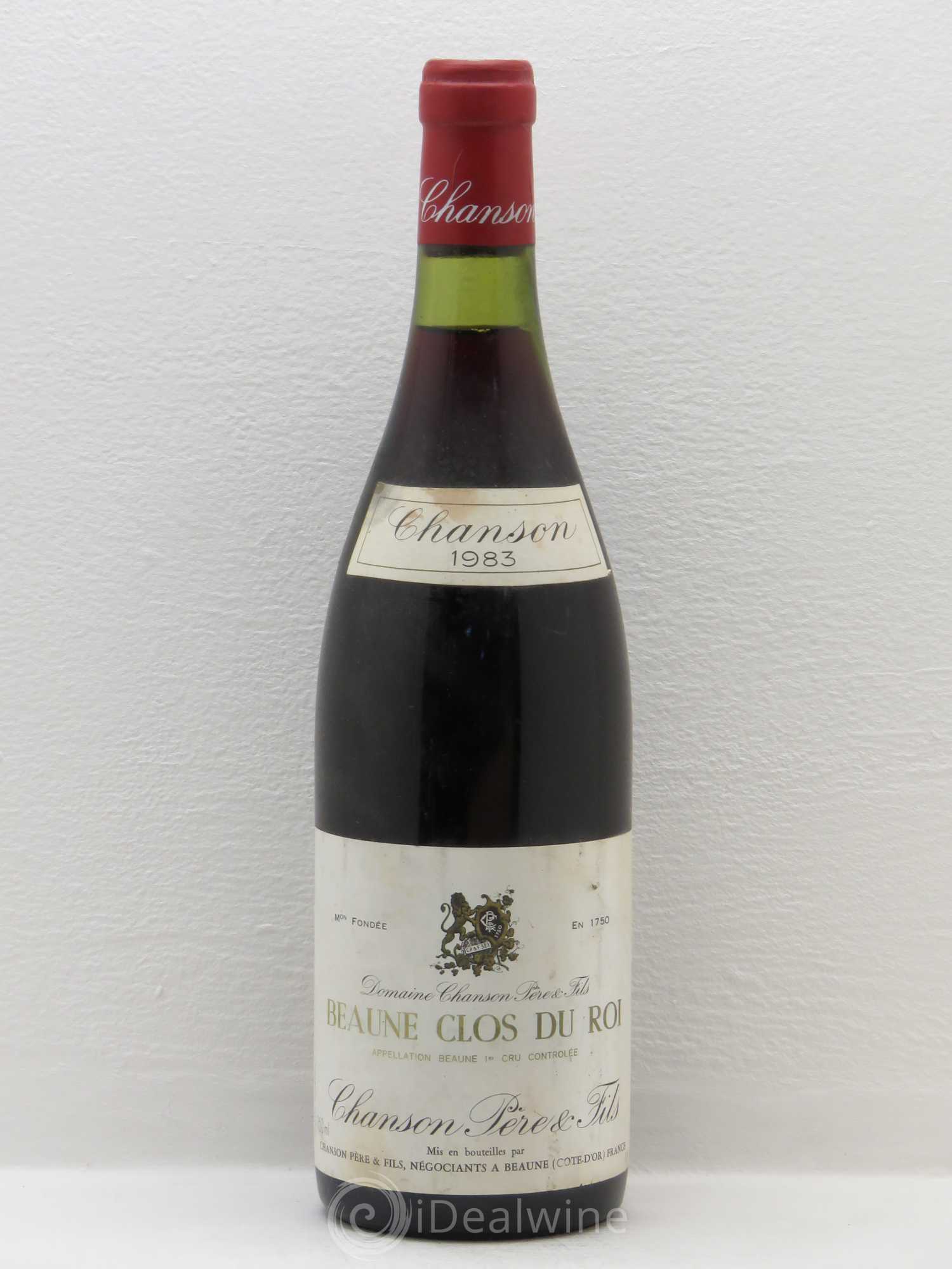 Beaune 1er Cru Clos Du Roi Domaine Chanson 1983 - Posten von 1 Flasche - 0