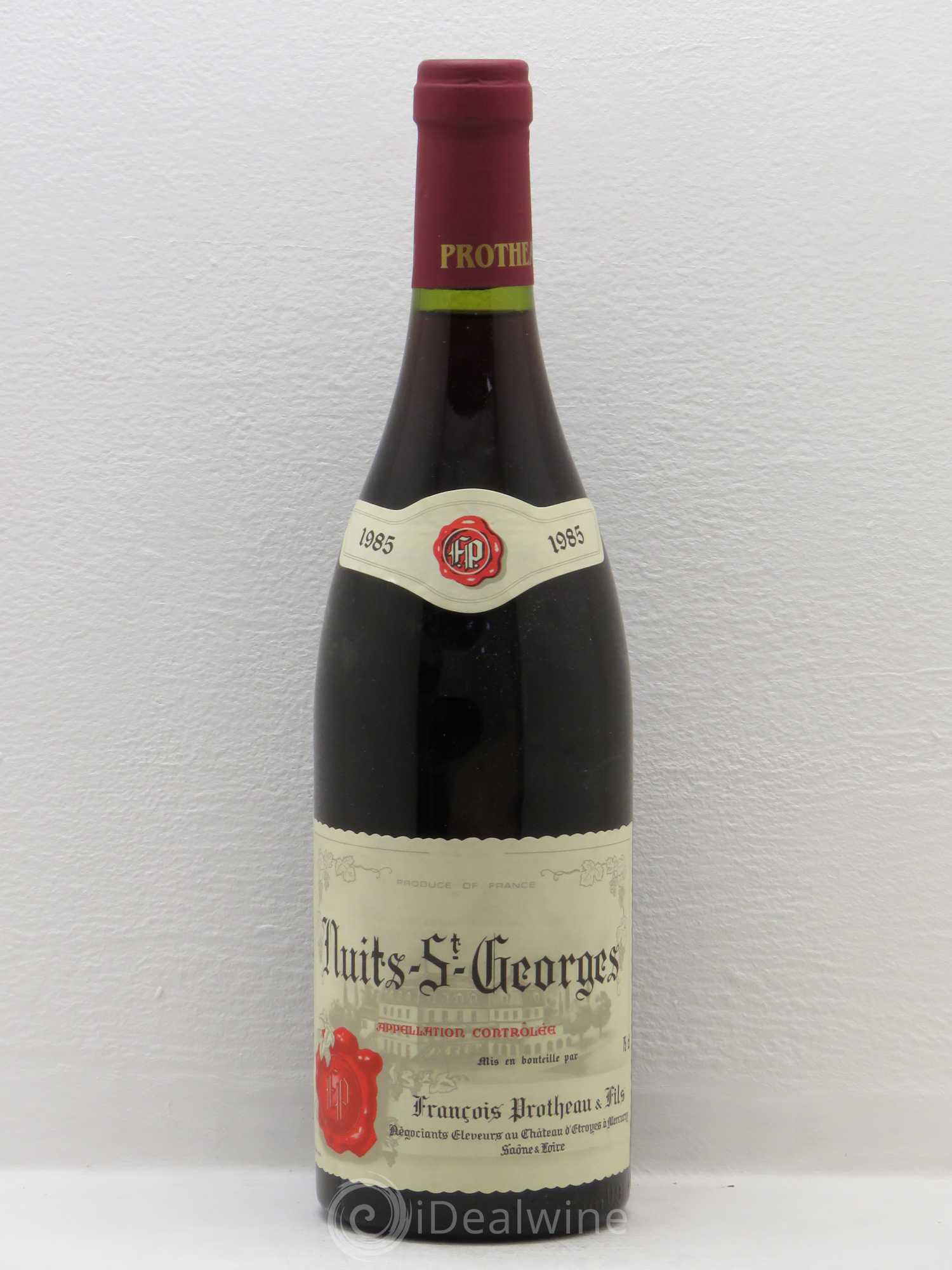 Nuits-Saint-Georges Domaine Fr. Protheau 1985 - Posten von 1 Flasche - 0