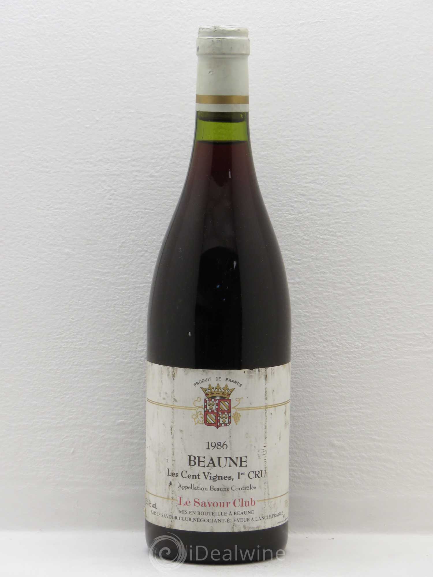 Beaune 1er Cru Les Cent Vignes Savour Club 1986 - Posten von 1 Flasche - 0
