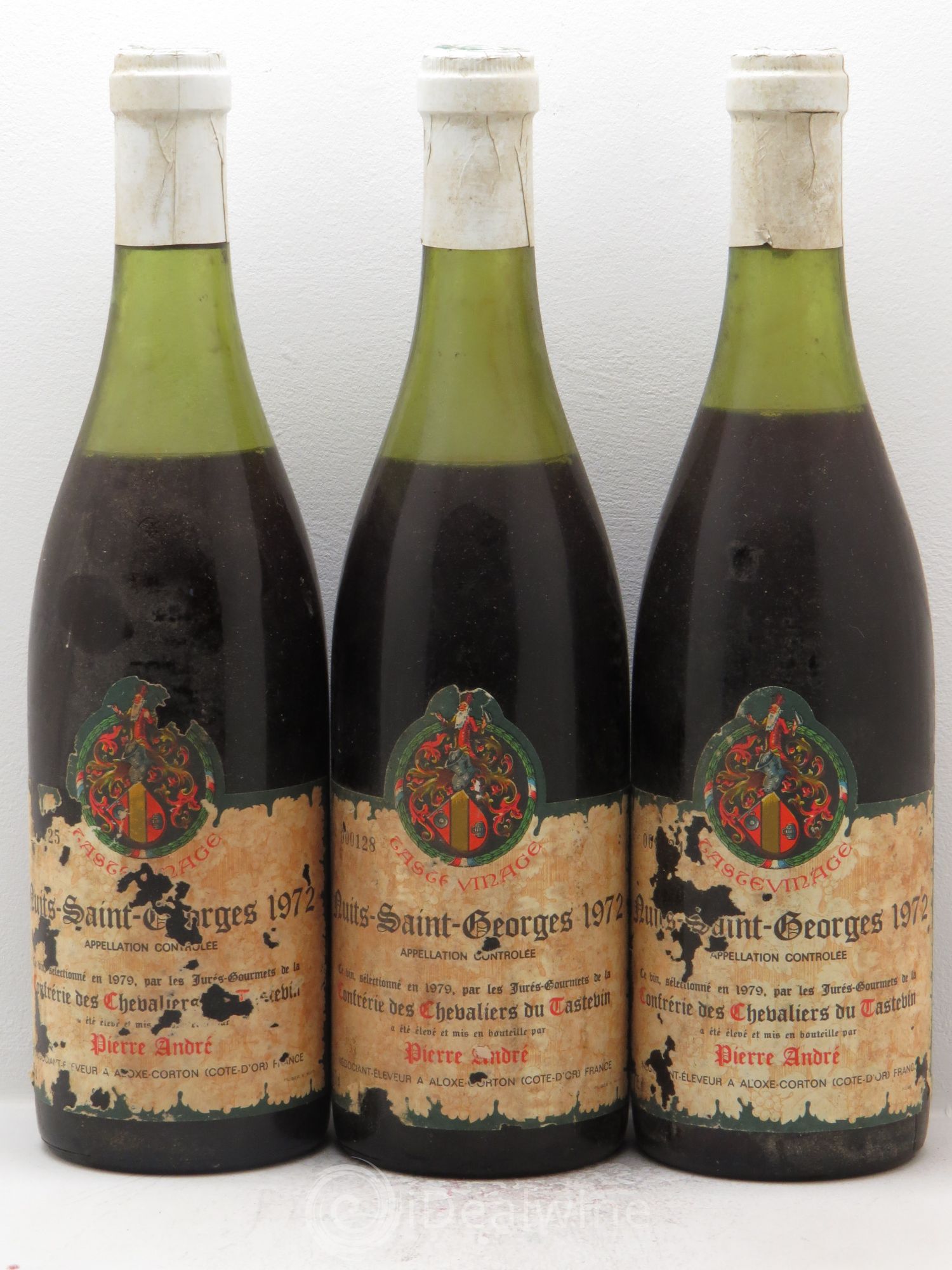 Nuits-Saint-Georges Tastevin Pierre André (sans prix de réserve) 1972 - Posten von 3 Flaschen - 0