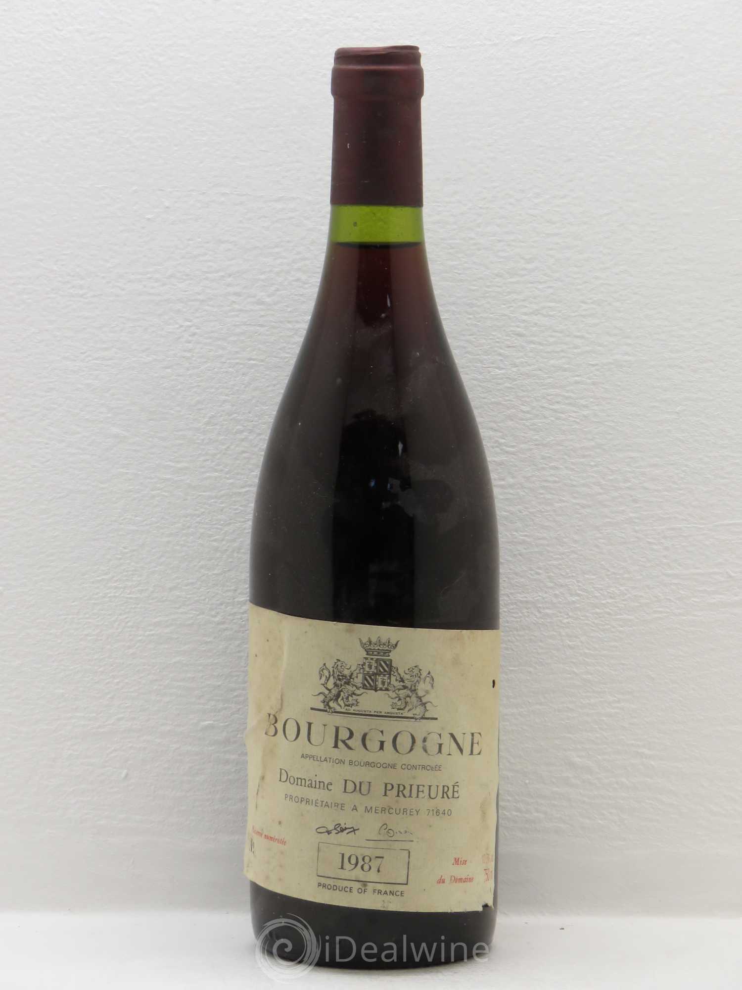 Bourgogne Domaine Du Prieuré 1987 - Posten von 1 Flasche - 0