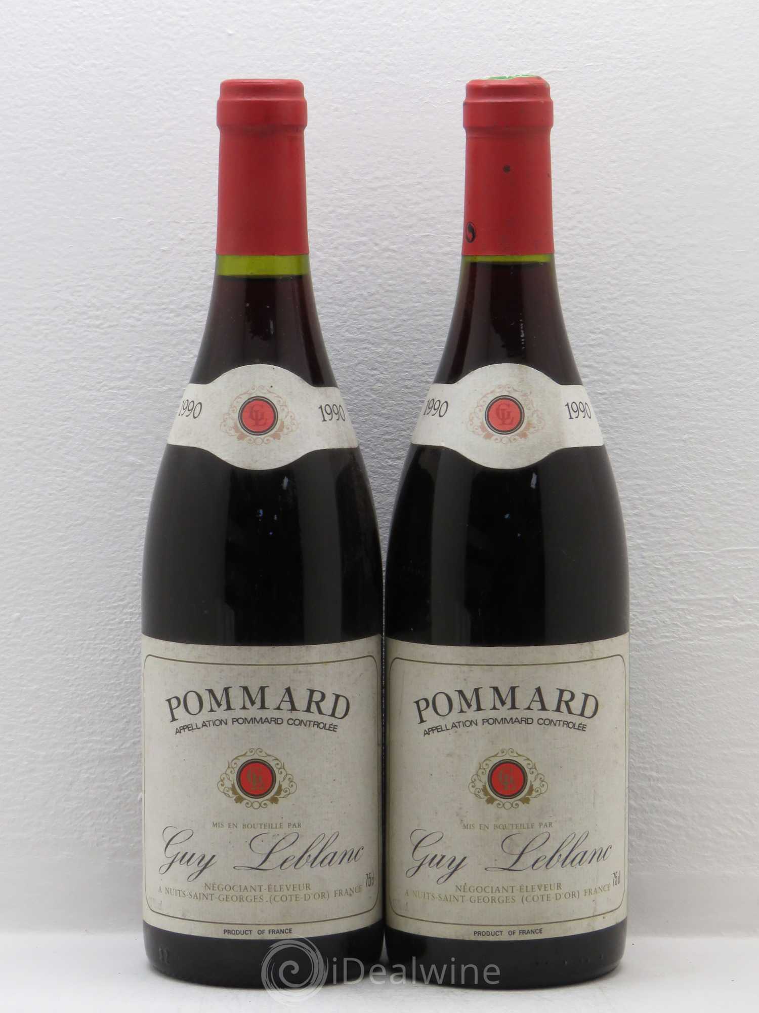 Pommard Domaine Guy Leblanc 1990 - Posten von 2 Flaschen - 0