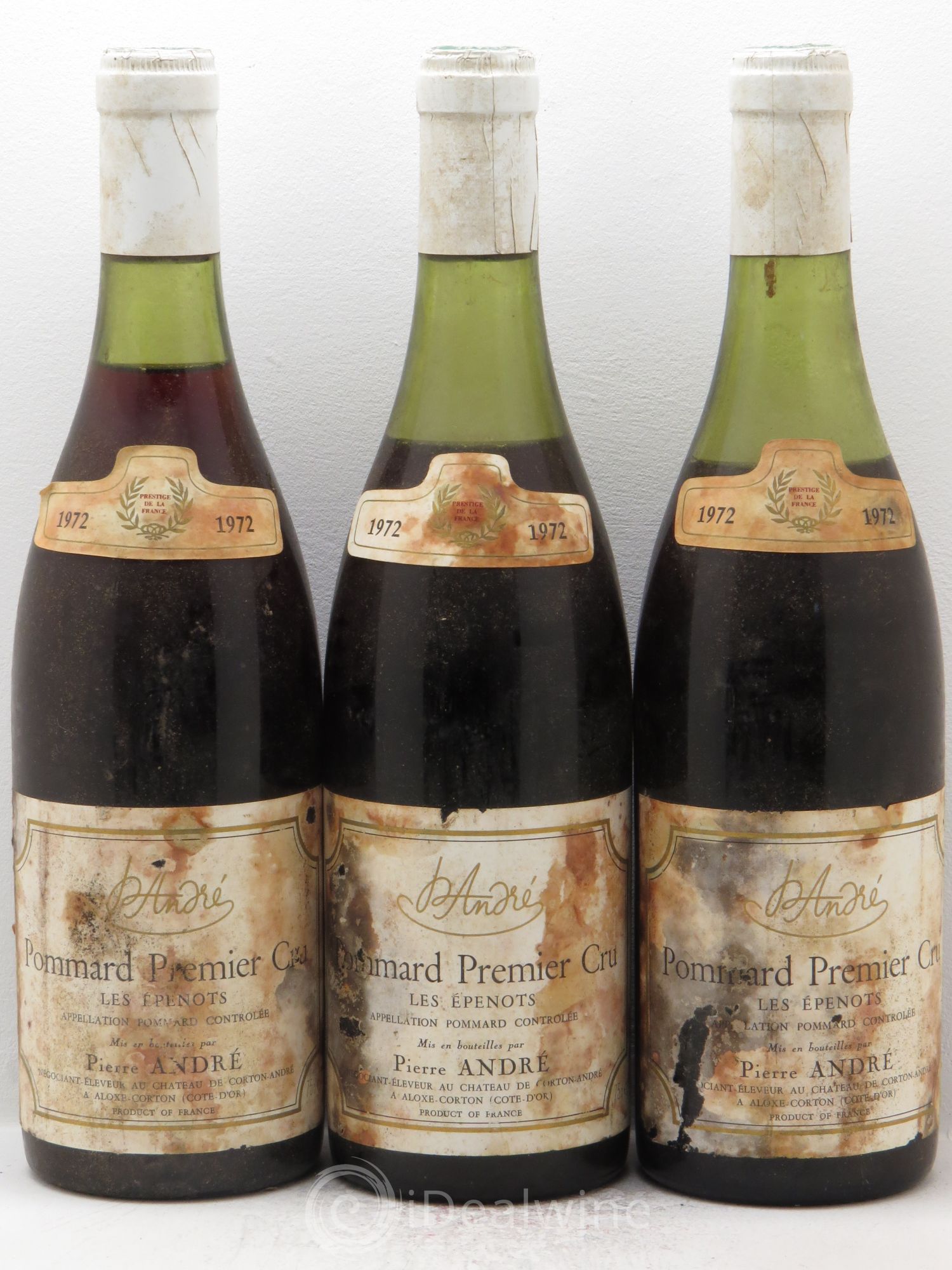 Pommard 1er Cru Pierre André (sans prix de réserve) 1972 - Posten von 3 Flaschen - 0