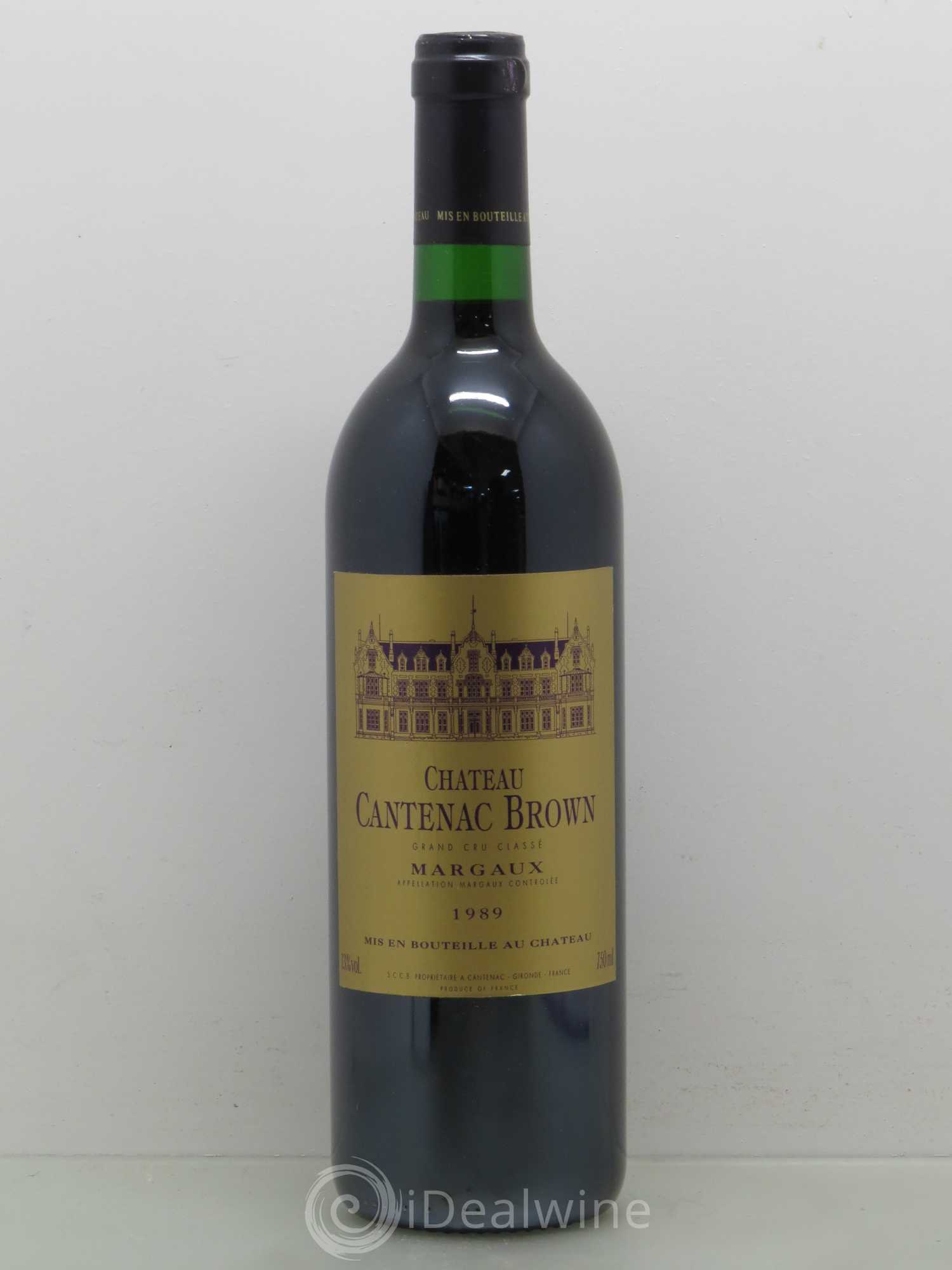 Château Cantenac Brown 3ème Grand Cru Classé 1989 - Lot de 1 bouteille - 0