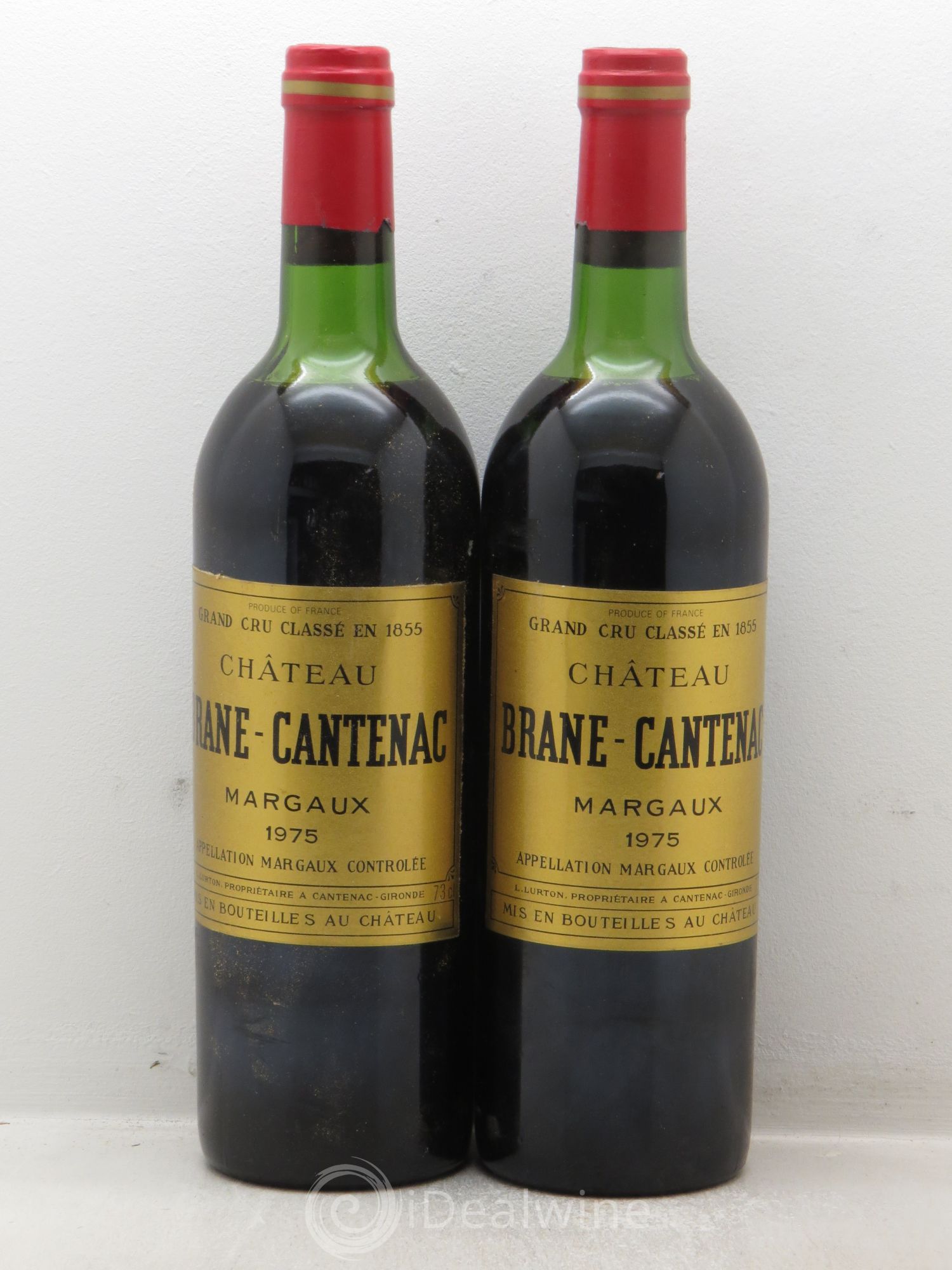 Château Brane Cantenac 2ème Grand Cru Classé 1975 - Lot de 2 bouteilles - 0