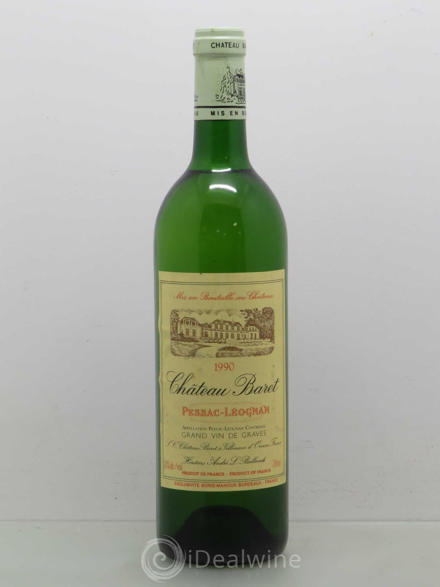 Bordeaux Château Baret - Pessac Leognan 1990 - Posten von 1 Flasche - 0