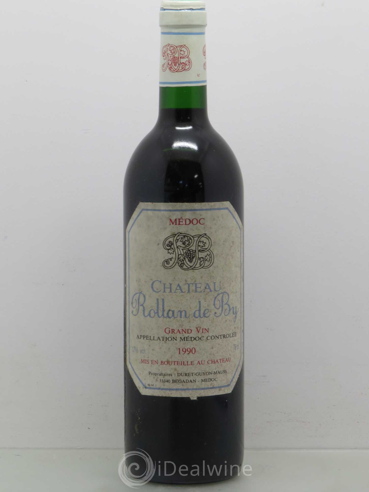 Château Rollan de By Cru Bourgeois 1990 - Lot de 1 bouteille - 0