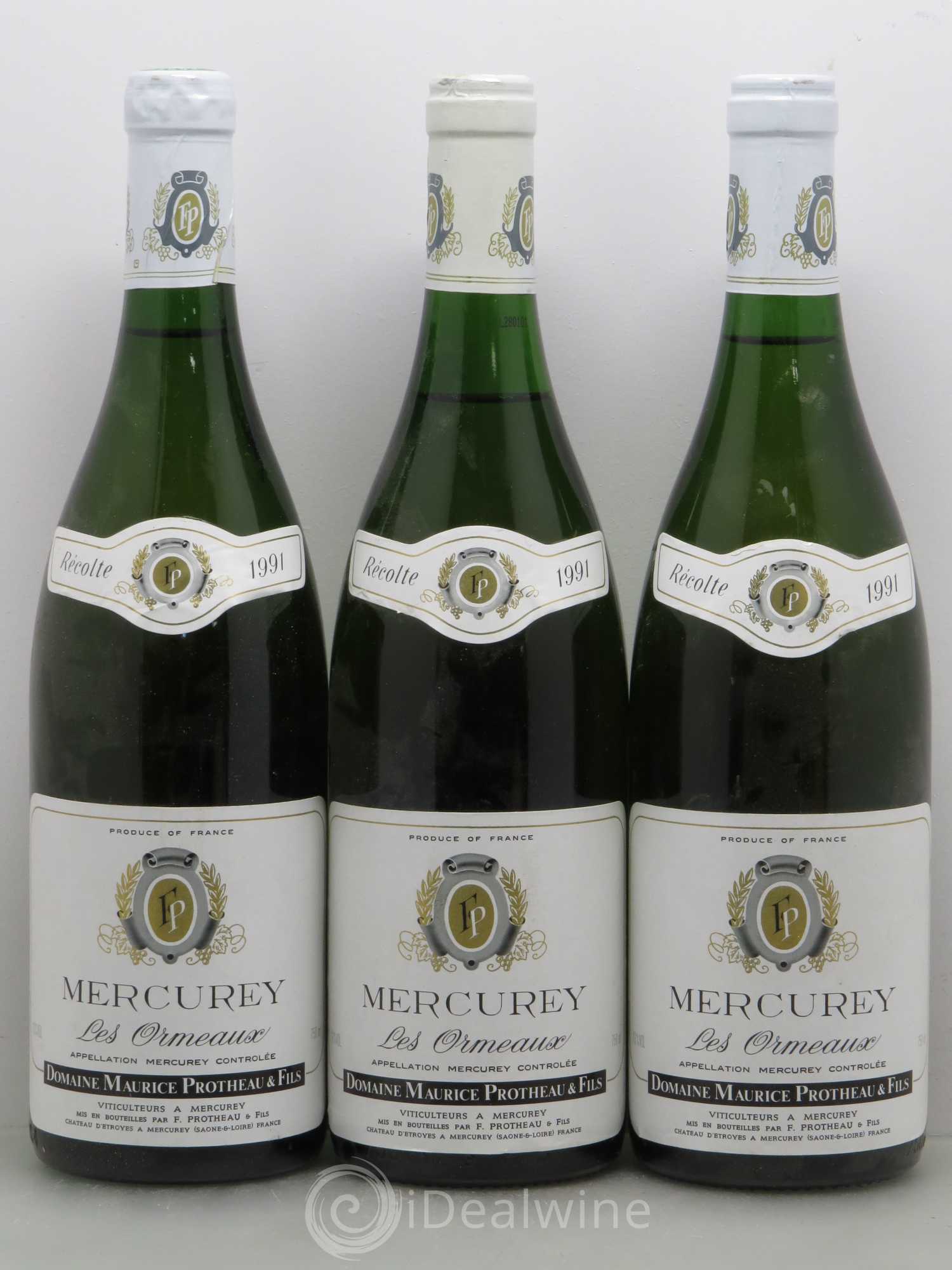 Mercurey Les Ormeaux Maurice Protheau & Fils (sans prix de réserve) 1991 - Lot de 6 bouteilles - 2