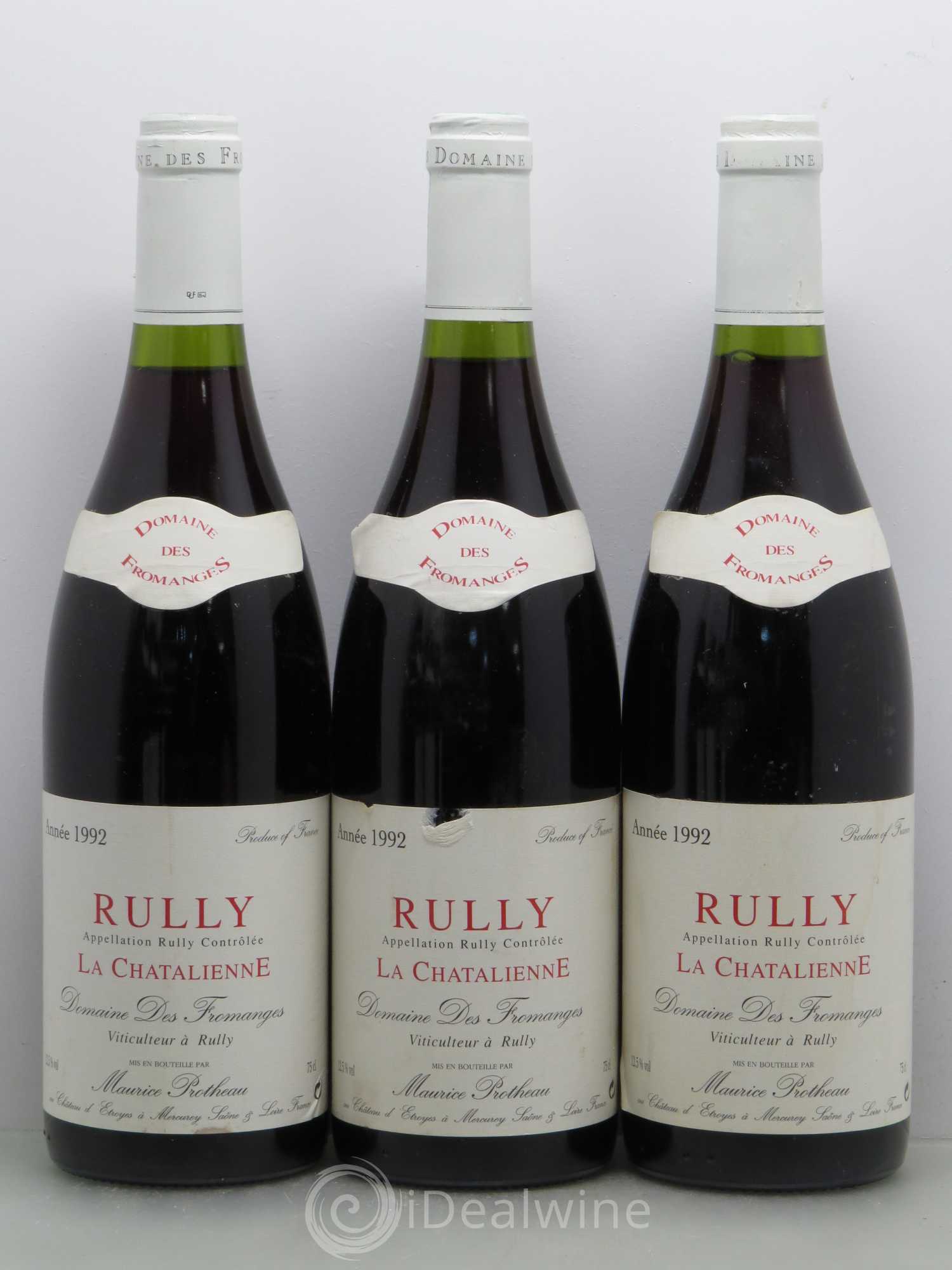 Rully Les Fromanges - La chatelienne Maurice Protheau (sans prix de réserve) 1992 - Lotto di 6 bottiglie - 1