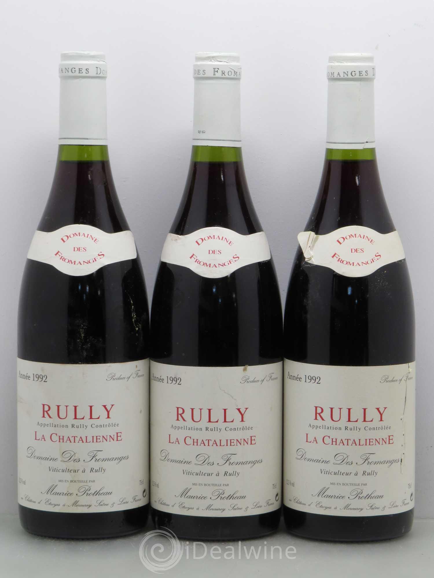 Rully Les Fromanges - La chatelienne Maurice Protheau (sans prix de réserve) 1992 - Lotto di 6 bottiglie - 2
