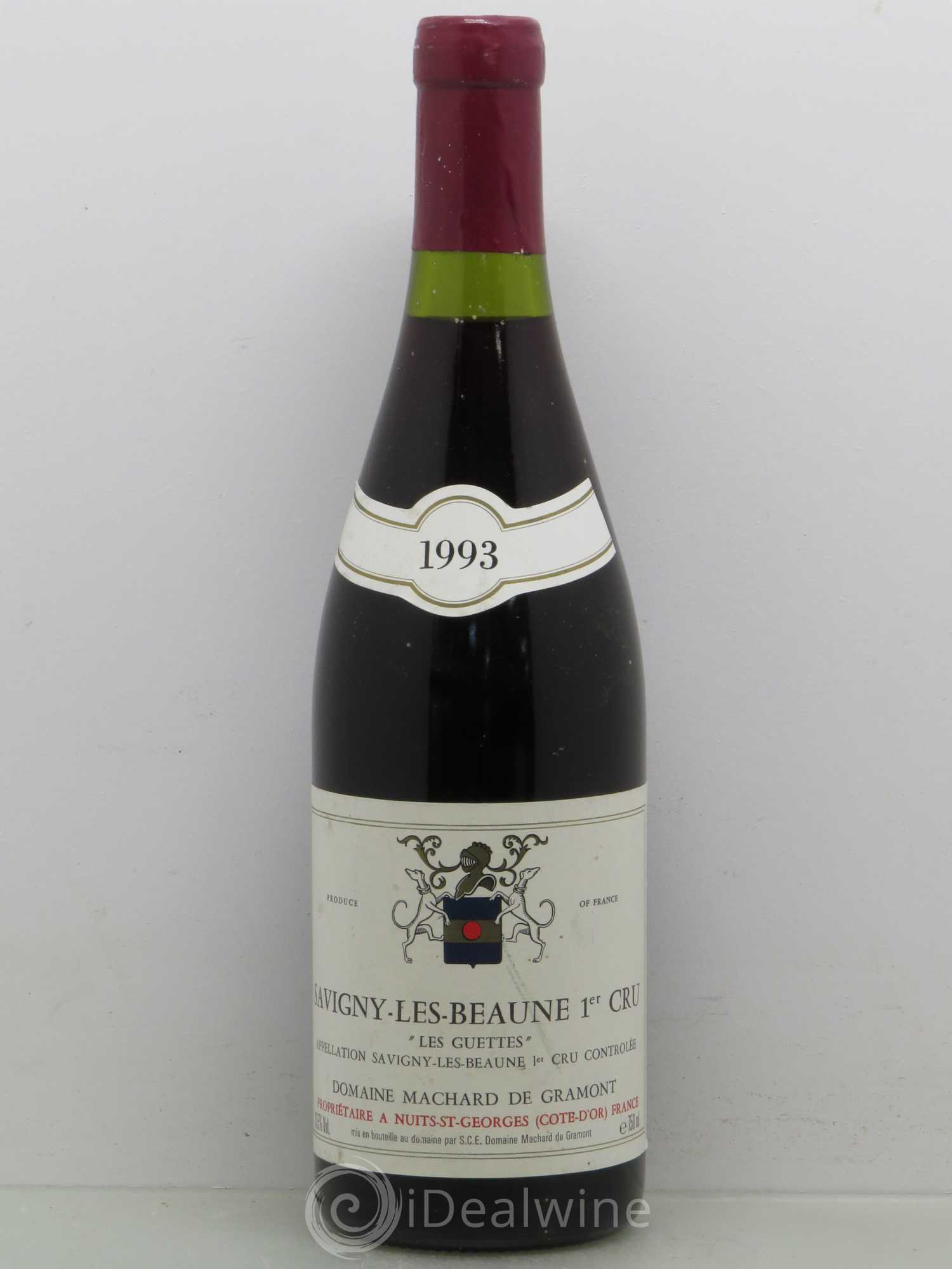 Savigny-lès-Beaune 1er Cru Guettes Domaine Machard De Gramont (sans prix de réserve) 1993 - Posten von 1 Flasche - 0