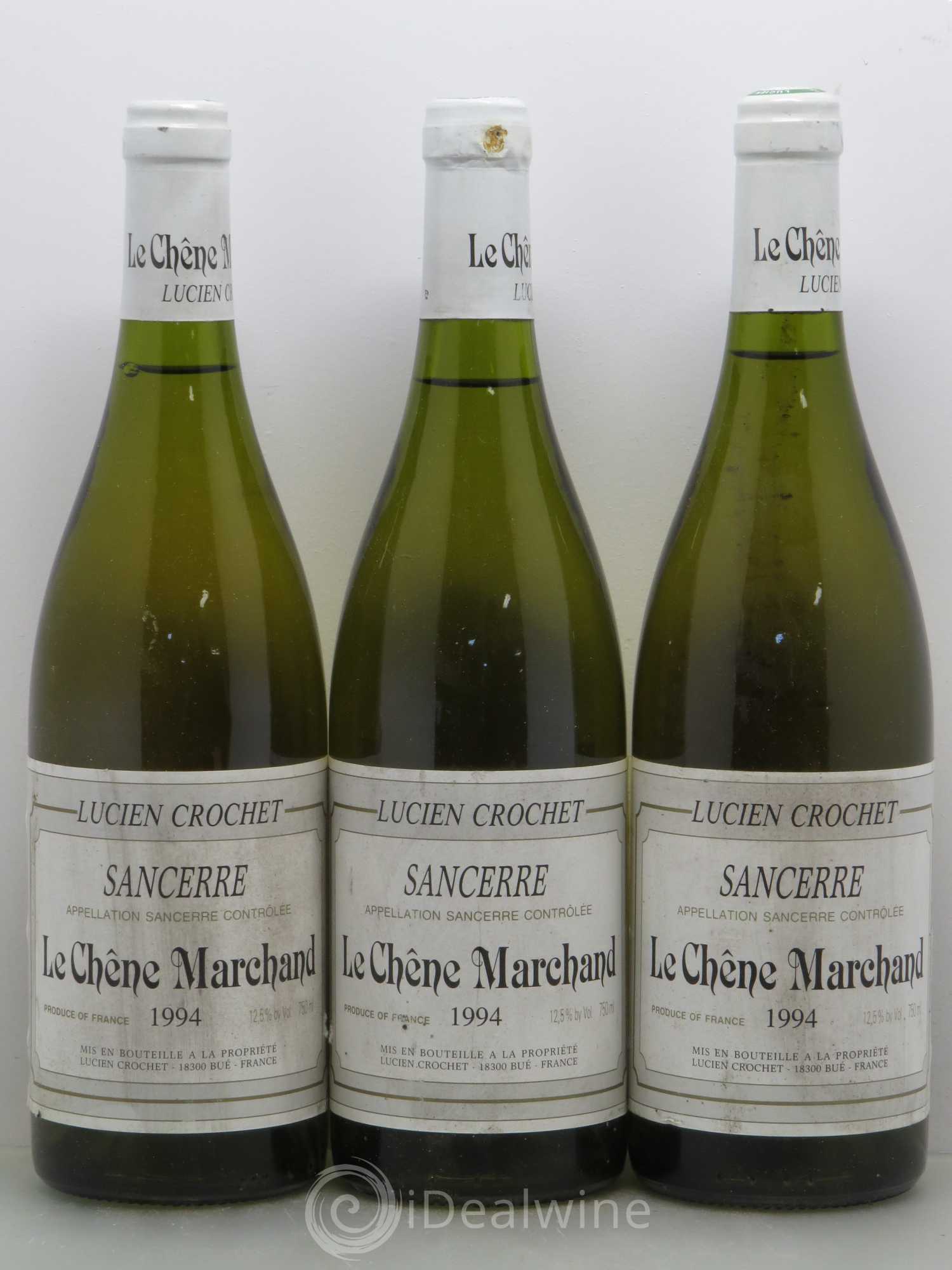 Sancerre Le Chêne Marchand Lucien Crochet 1994 - Posten von 3 Flaschen - 0