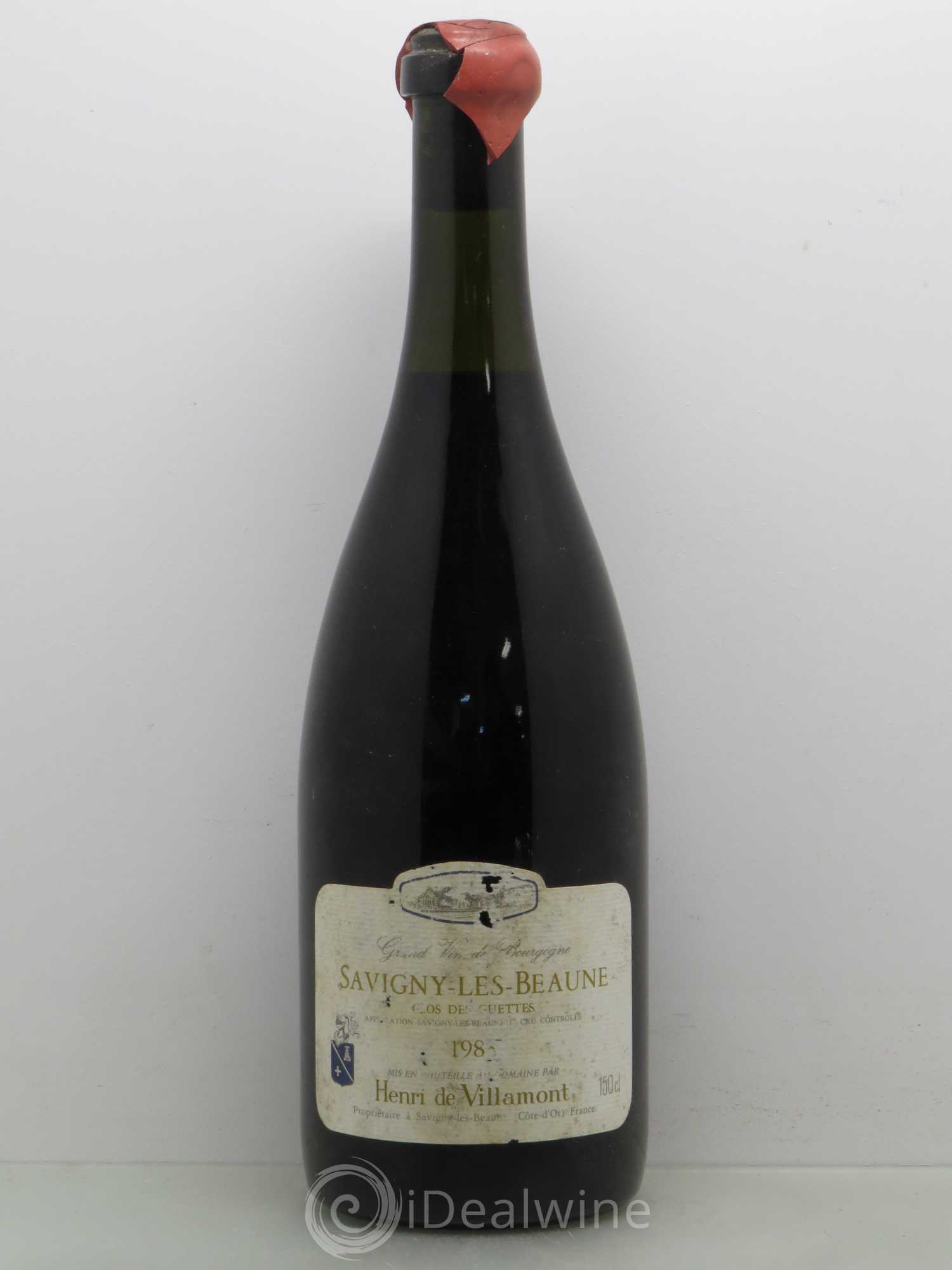 Savigny-lès-Beaune 1er Cru Clos Des Guettes Henri De Villamont (sans prix de réserve) 1983 - Posten von 1 Magnum - 0
