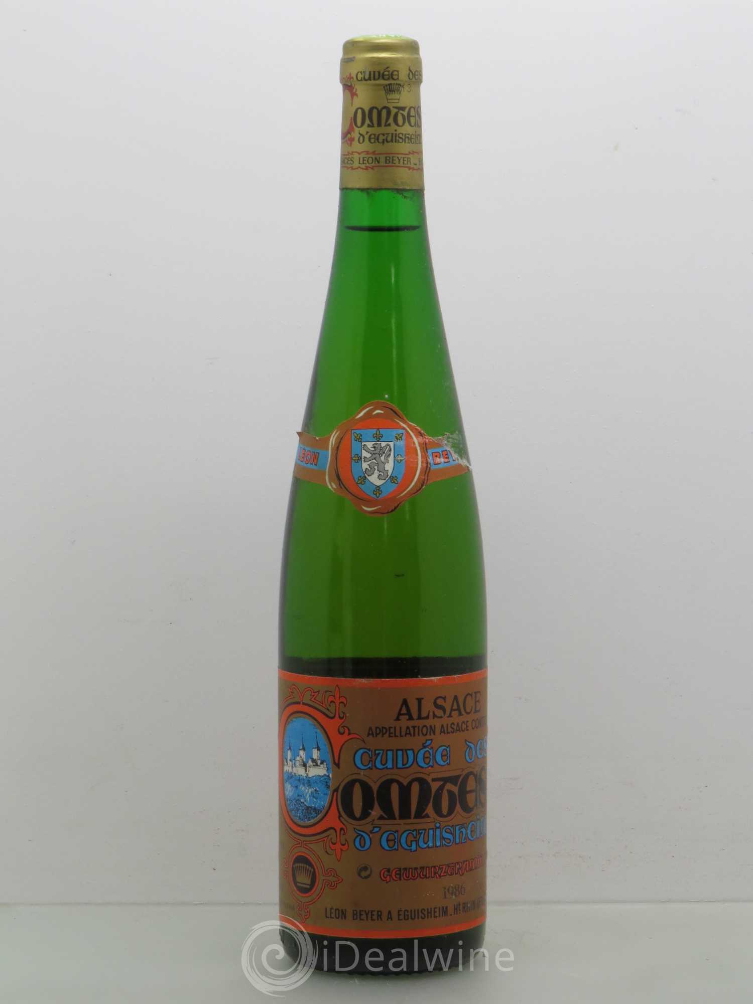 Gewurztraminer Cuvee Des Comtes D'Equisheim Leon Beyer 1986 - Posten von 1 Flasche - 0