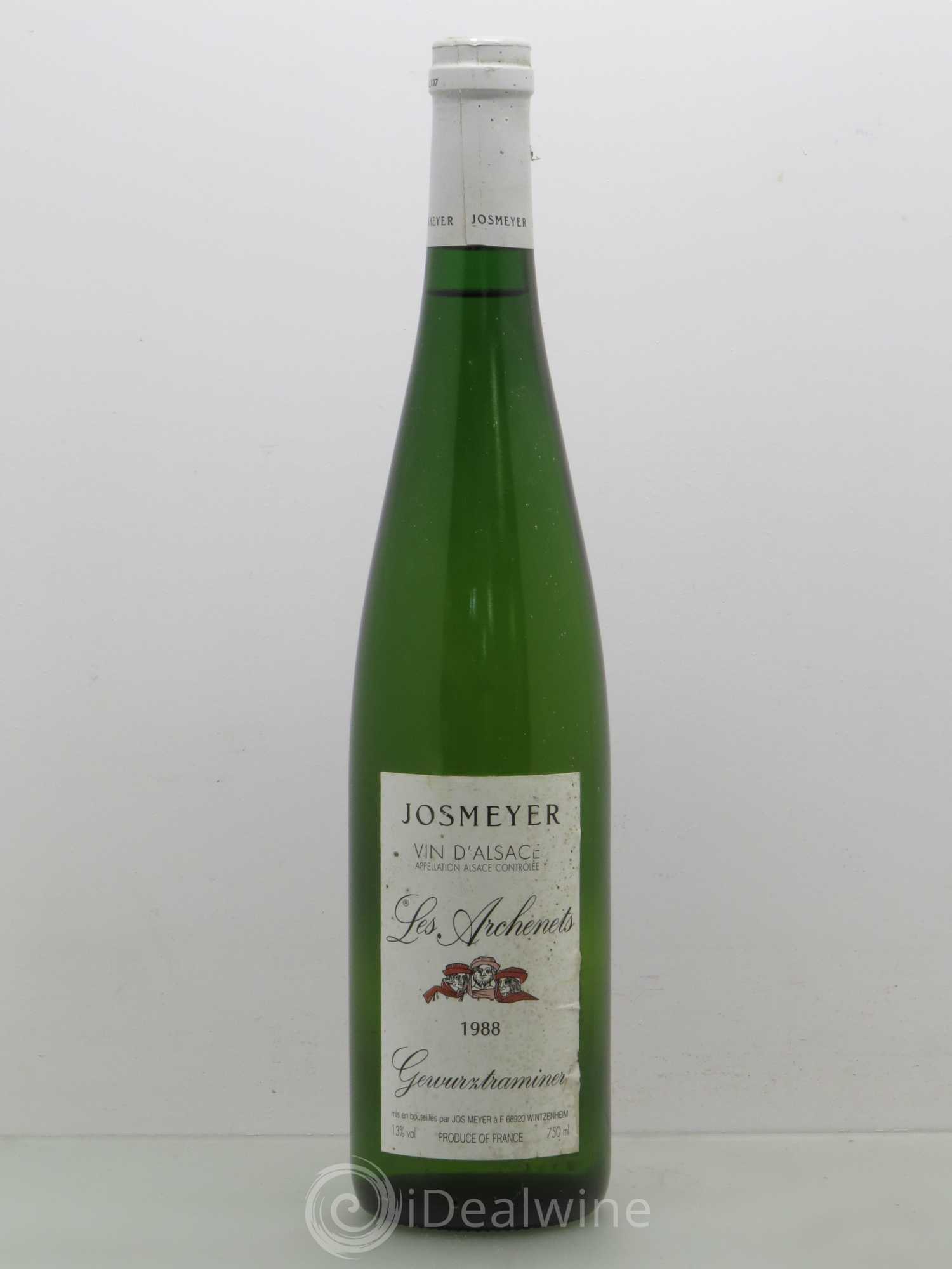 Gewurztraminer Les Archenets Josmeyer 1988 - Posten von 1 Flasche - 0