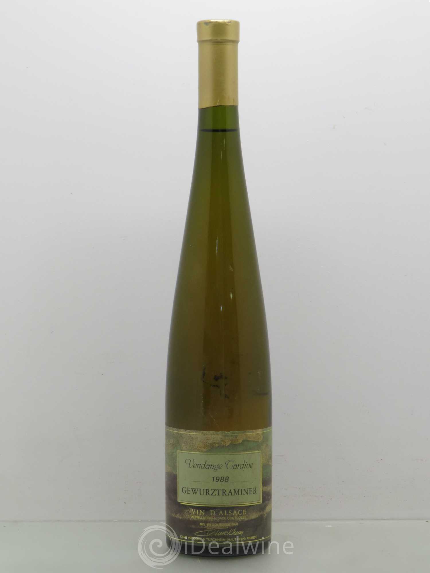 Gewurztraminer Vendange Tardive Cave Vinicole de Turckheim 1988 - Posten von 1 Flasche - 0