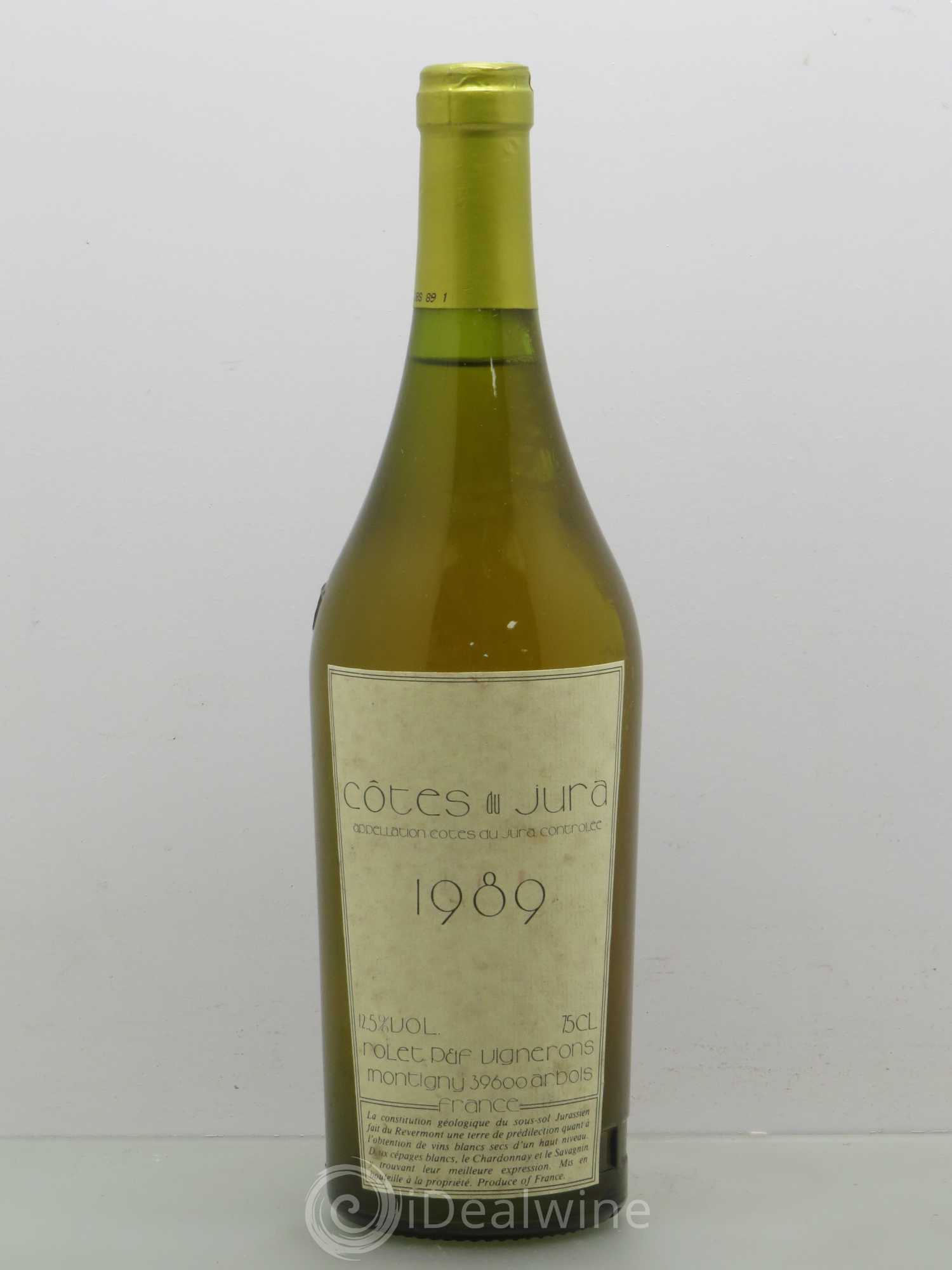 Côtes du Jura Rolet 1989 - Lot de 1 bouteille - 0